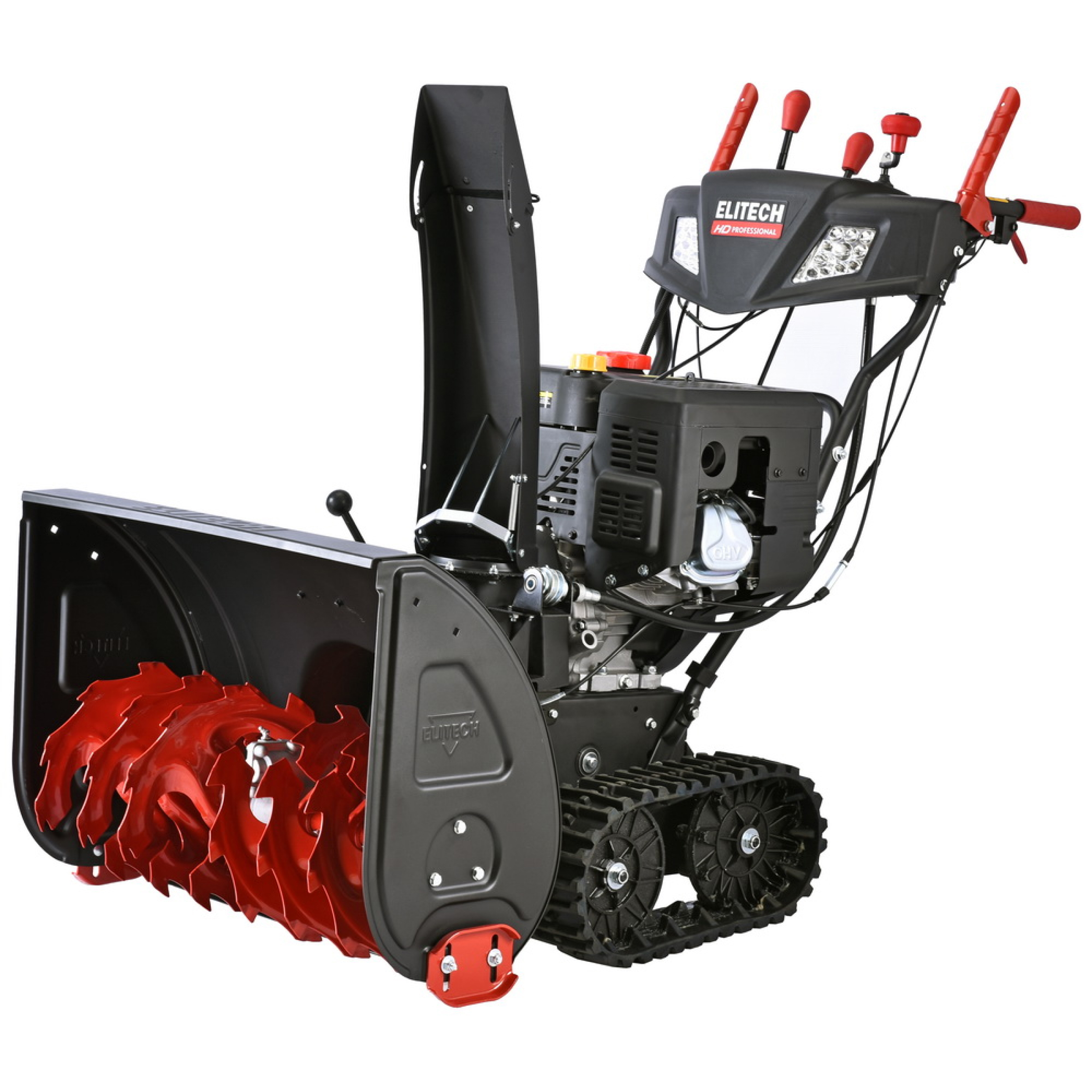 Изображение товара Бензиновый снегоуборщик Elitech ST 1271CLE, 11 л.с., гусеничный, 71 см