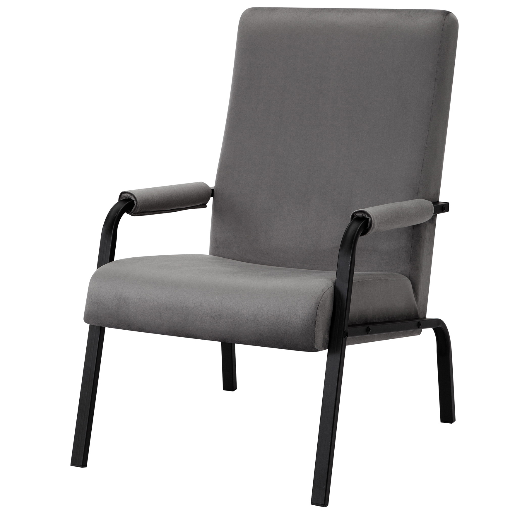 Изображение товара Кресло Ami Вегас темно-серое вельвет 61x92x74 см