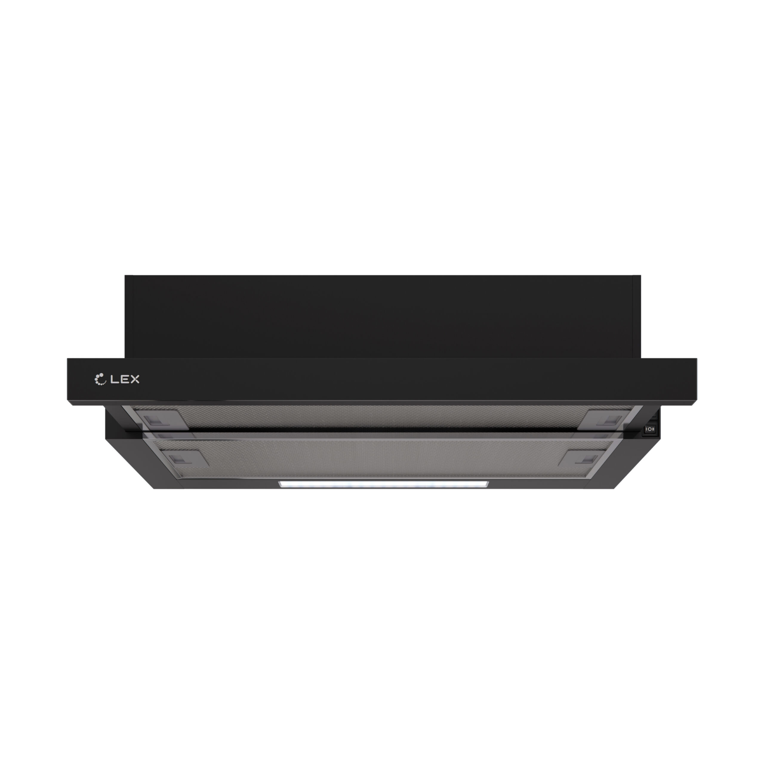 Изображение товара Встраиваемая вытяжка Lex Hermes 600 Black 60 см с рециркуляцией и двумя скоростями