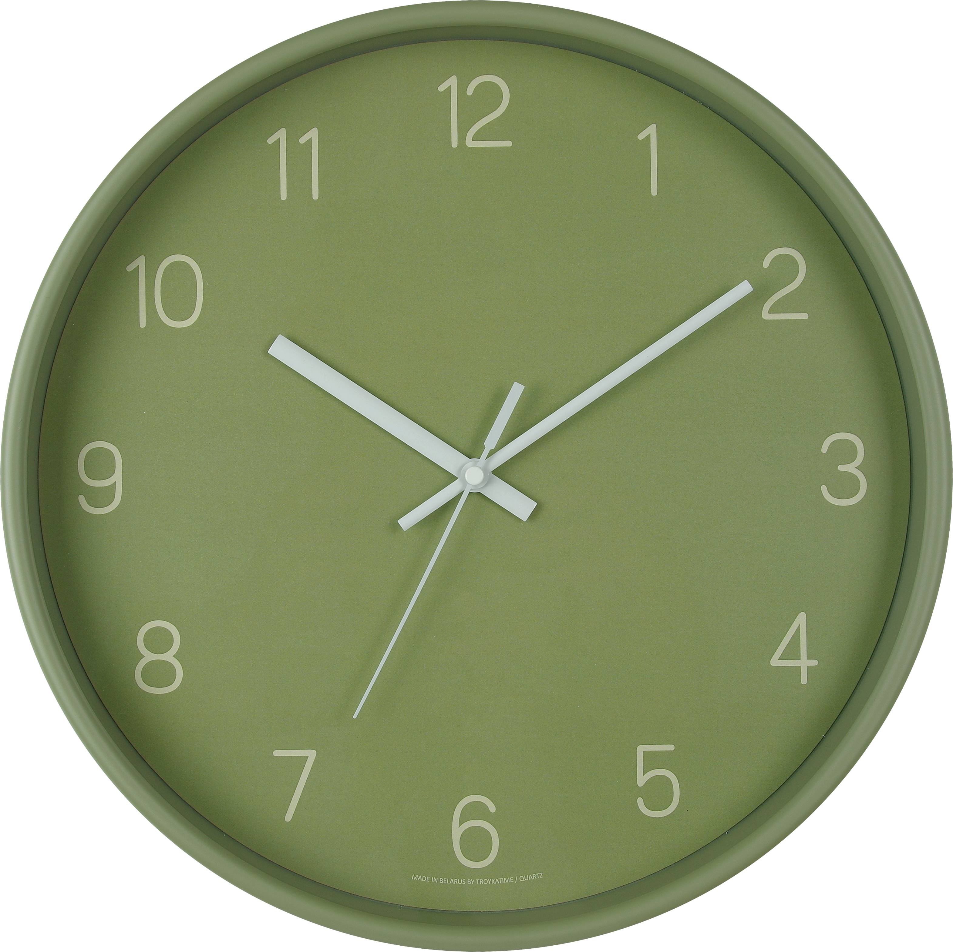 Изображение товара TROYKATIME настенные часы круглый 31 см оливковые