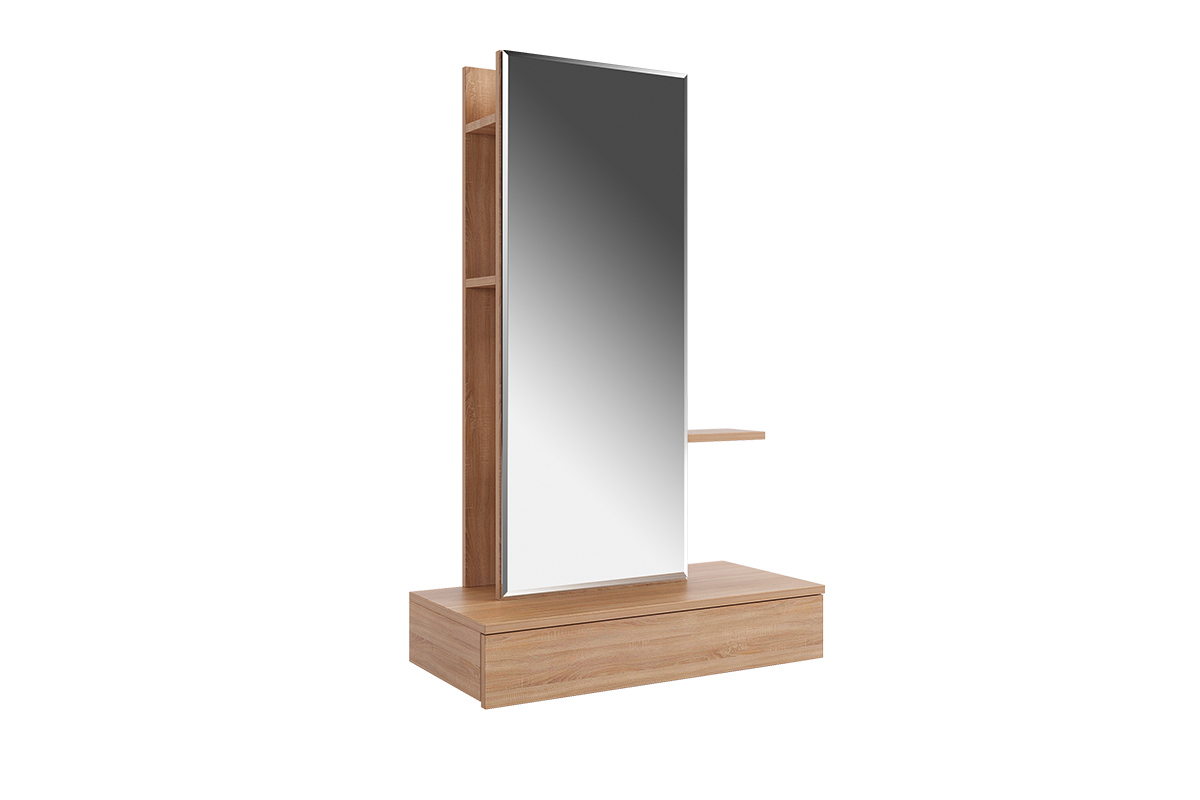 Изображение товара Туалетный столик с зеркалом Mebelson 70.6x11.6x33 см цвет дуб сонома