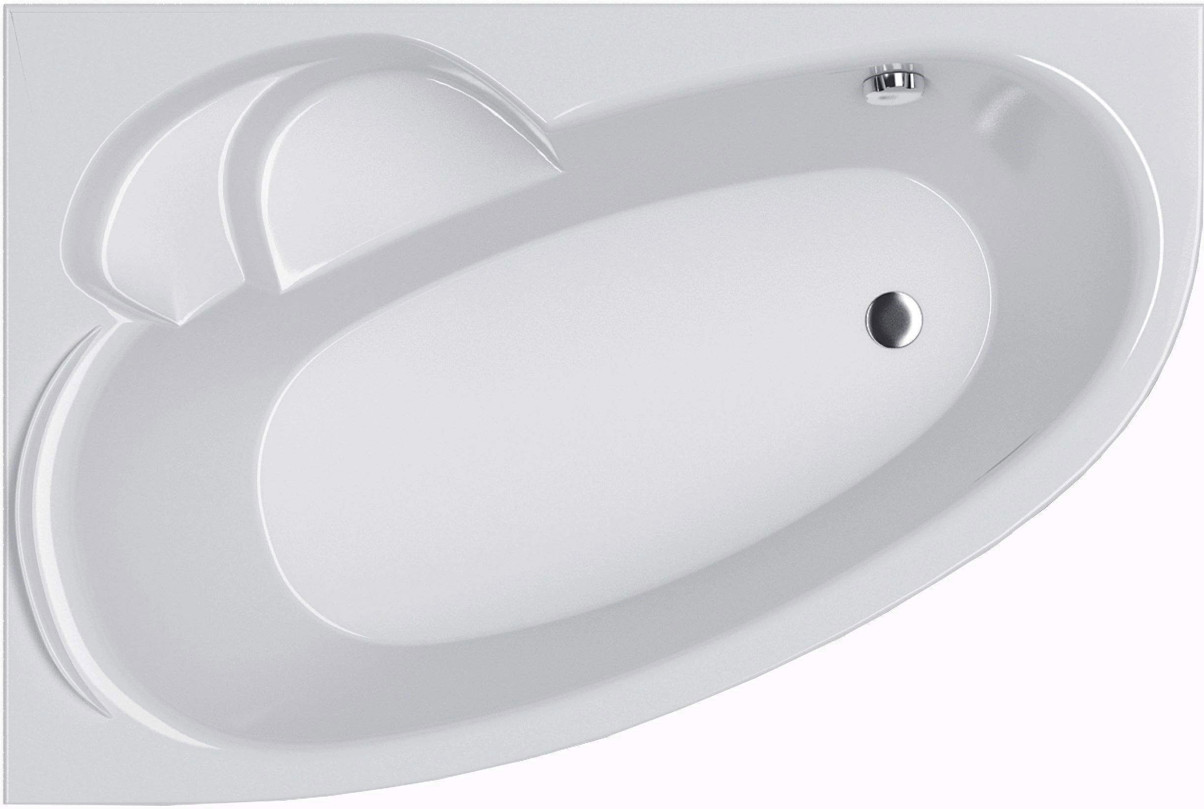 Изображение товара Ванна ALBA SPA Katrina Katrina Ассимметричная 170x110 см Белый глянец