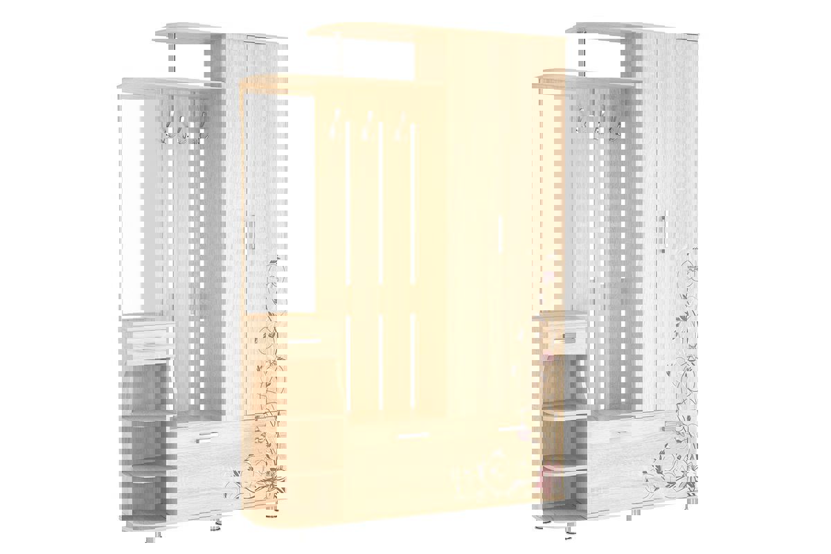 Изображение товара Напольная вешалка Mebelson Барселона 145x211x34 см дуб сонома современная мебель