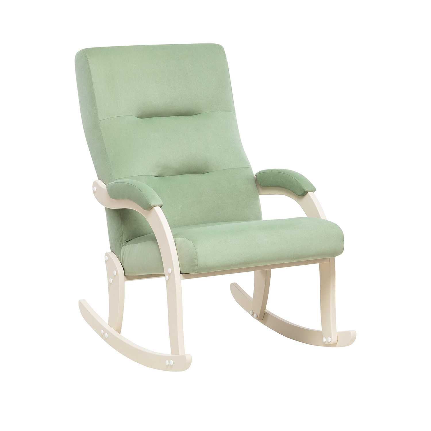 Изображение товара Кресло-качалка Leset Дэми с ортопедическим эффектом слоновая кость/зеленый