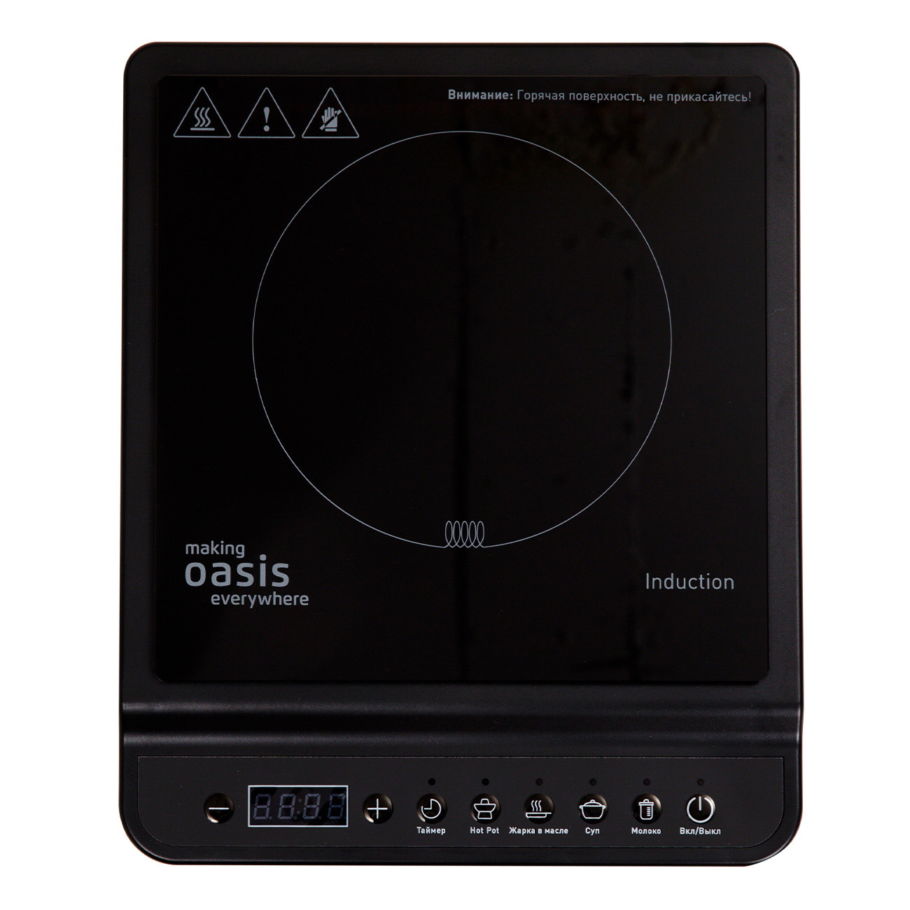 Изображение товара Кухонная плита Making oasis everywhere РI-B3S 28 см 1 конфорка цвет черный