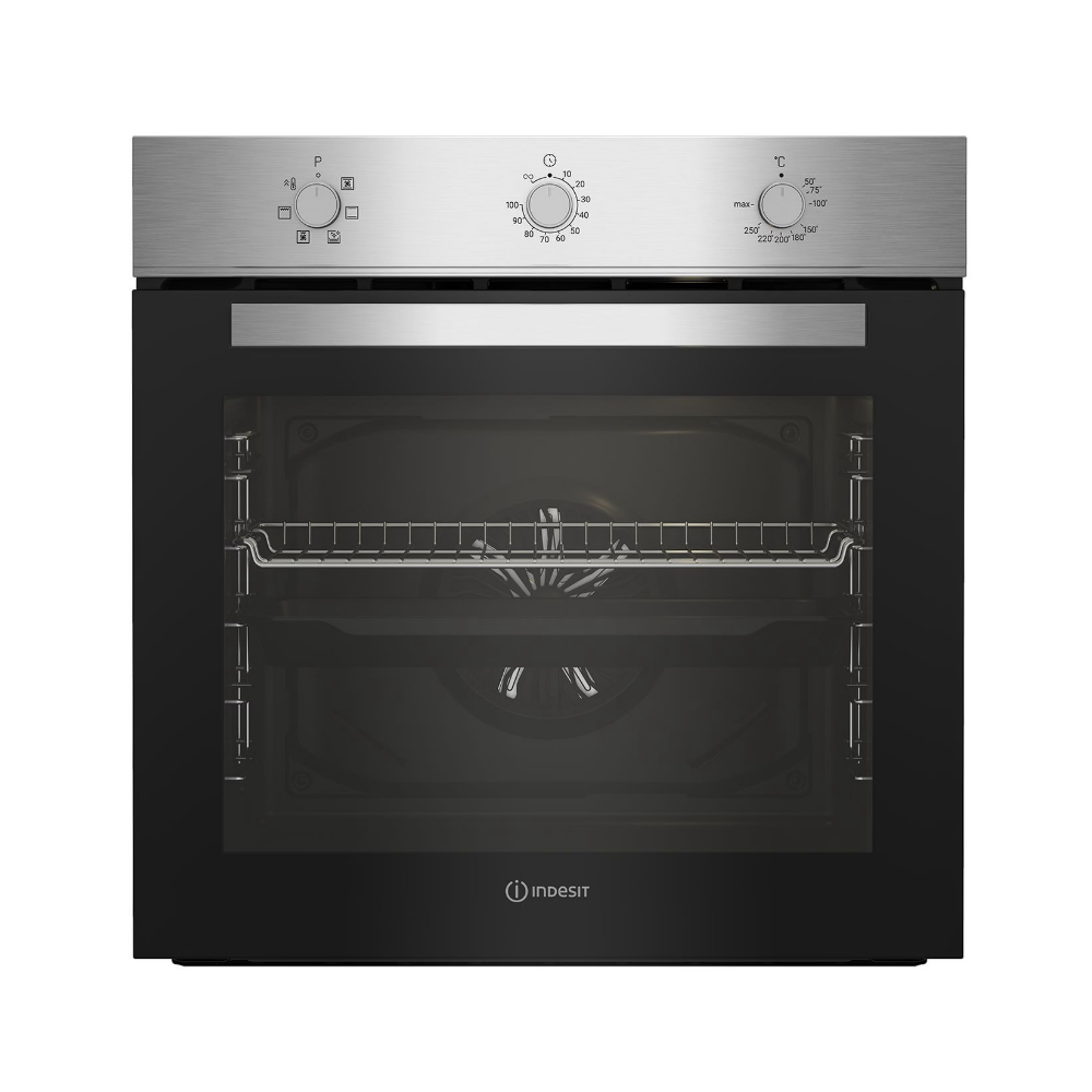 Изображение товара Электрический встраиваемый духовой шкаф Indesit IFE 3634 IX 60х60х56.7 см цвет черный