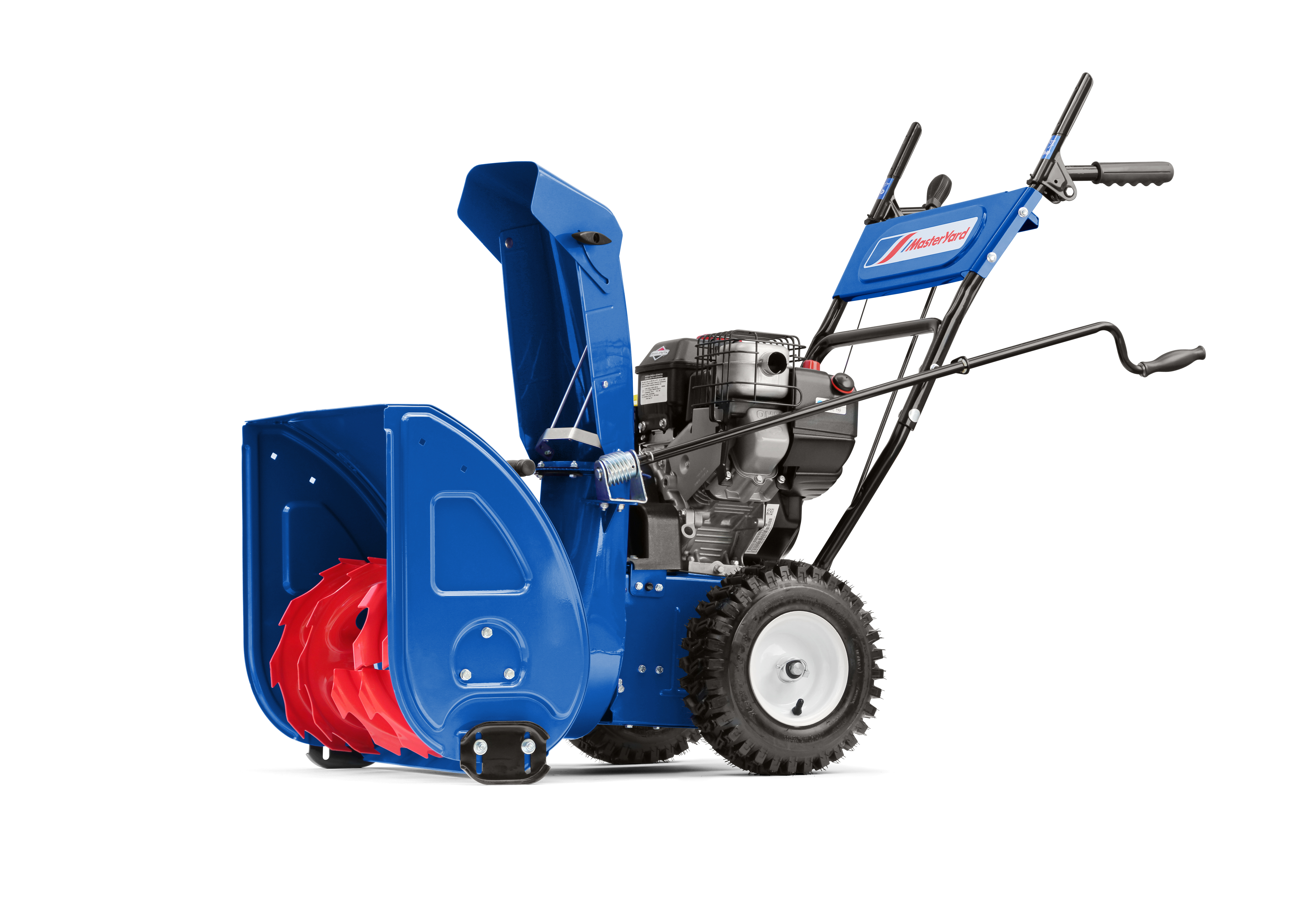 Изображение товара Бензиновый снегоуборщик Masteryard MX8022B 56 см 6.5 л.с. самоходный с металлическим корпусом