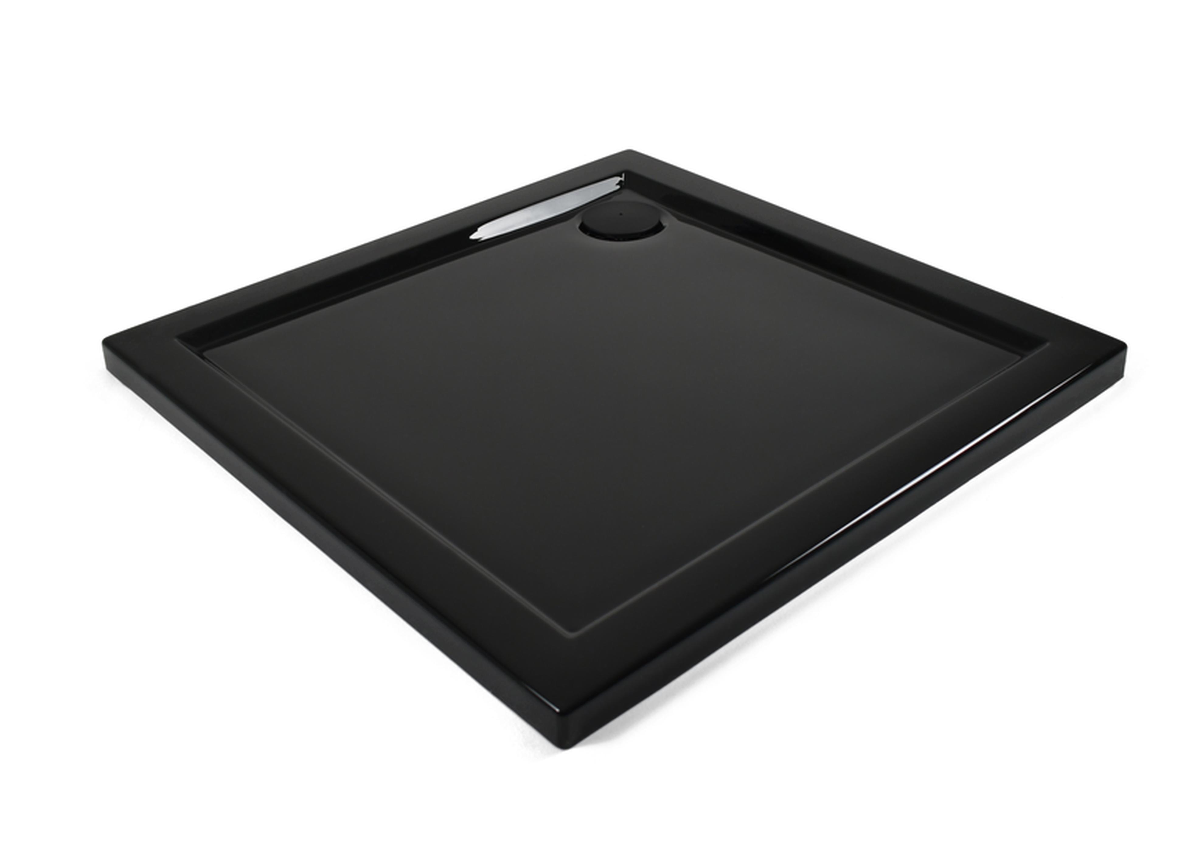 Изображение товара Душевой поддон Metakam Apart Black квадратный акриловый 90x90 см сифон в комплекте