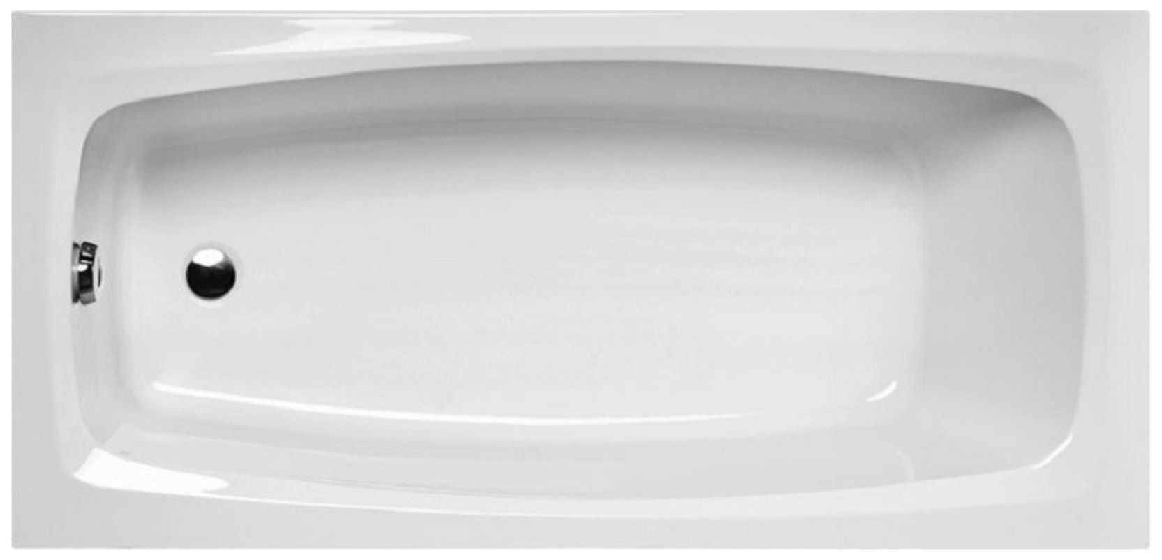 Изображение товара Ванна ALBA SPA Valencia 150x70 см, акрил, белый глянец, прямоугольная