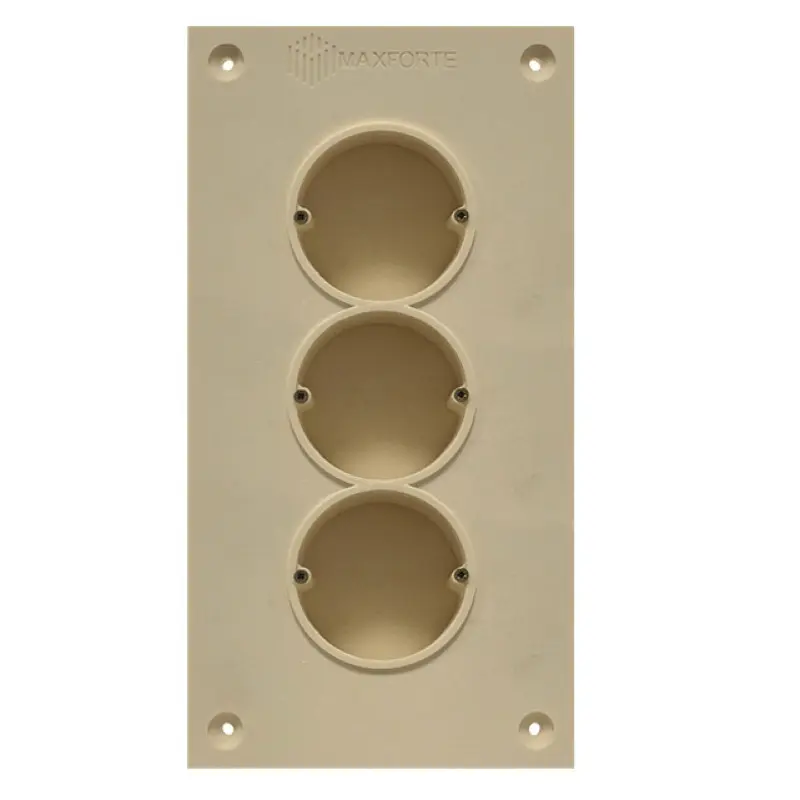 Изображение товара Подрозетник МаксФорте SoundBOX под гипсокартон 75x45 мм IP67 с саморезами цвет бежевый