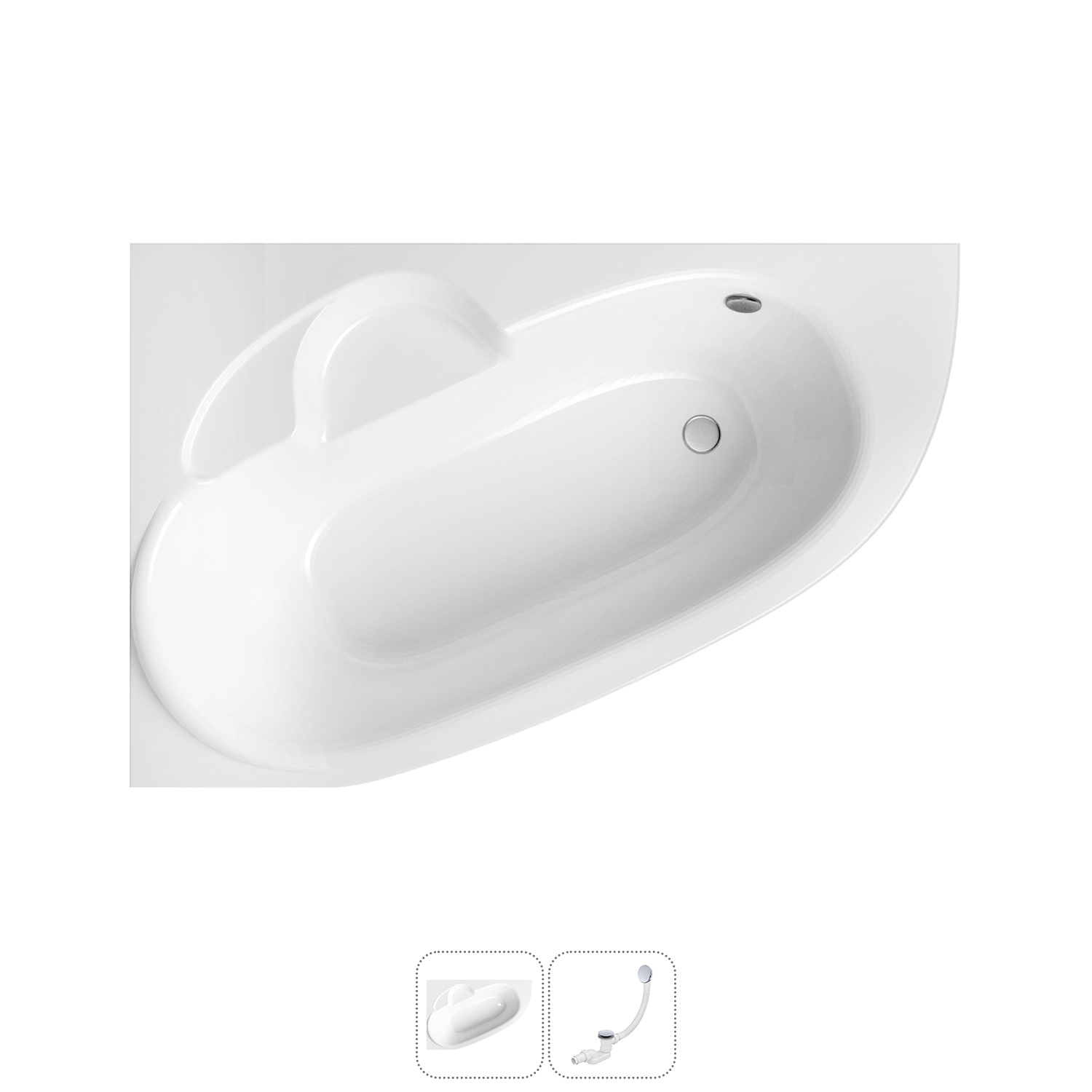 Изображение товара Ванна акриловая Lavinia boho 140х95 см левая ассиметричная Германия