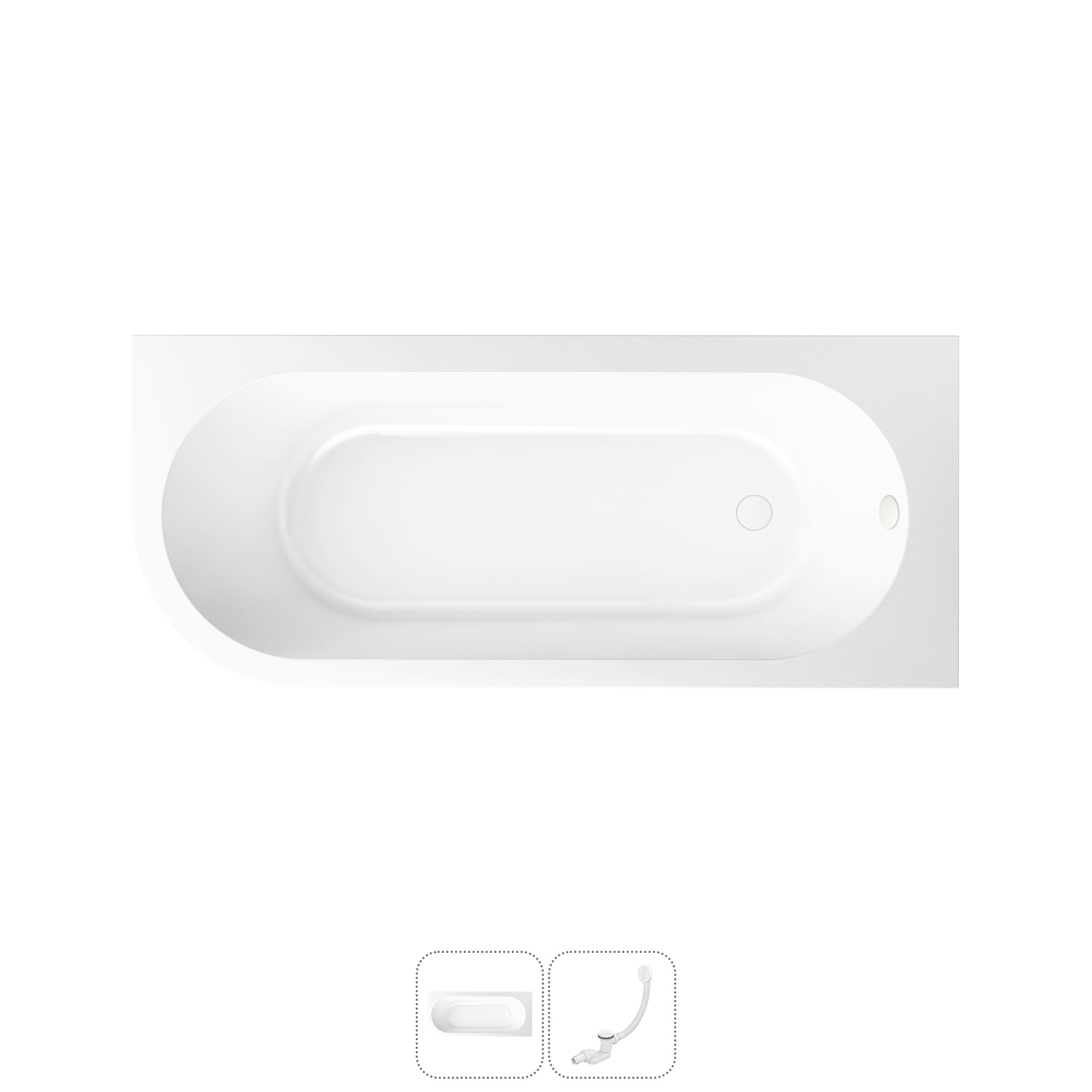 Изображение товара Ванна Lavinia Boho Art II 170x72,5 см Правый разворот