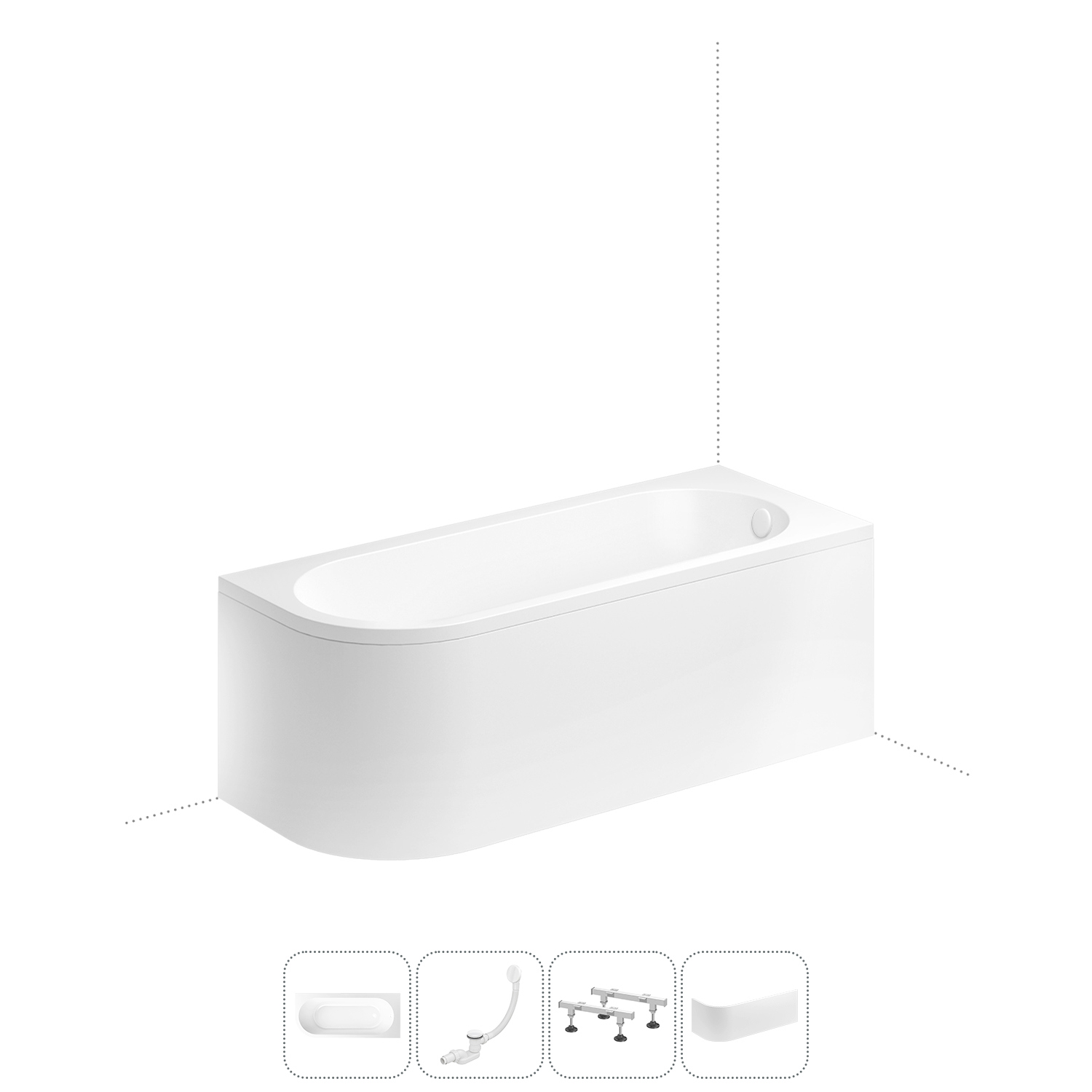 Изображение товара Ванна Lavinia boho 202011139 акрил 170x72.5см правая