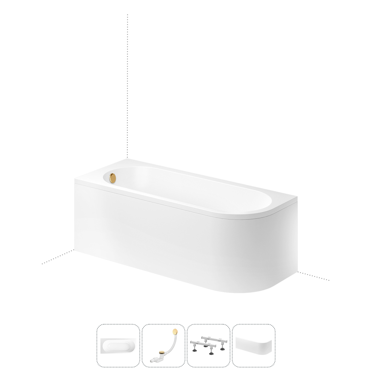 Изображение товара Lavinia Boho Art II 170x72,5 см левая ванна акриловая комплект