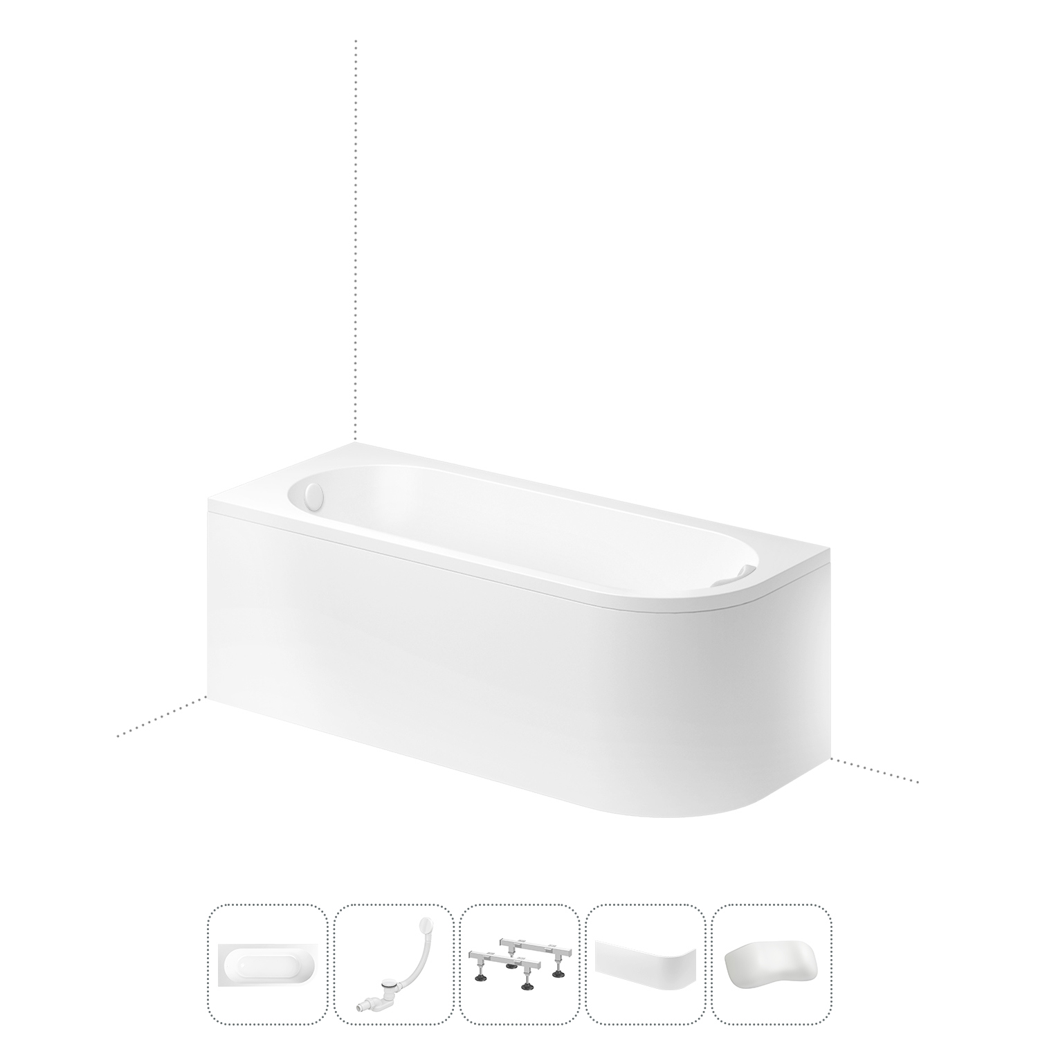 Изображение товара Ванна Lavinia boho 202011648 акрил 170x72.5см левая