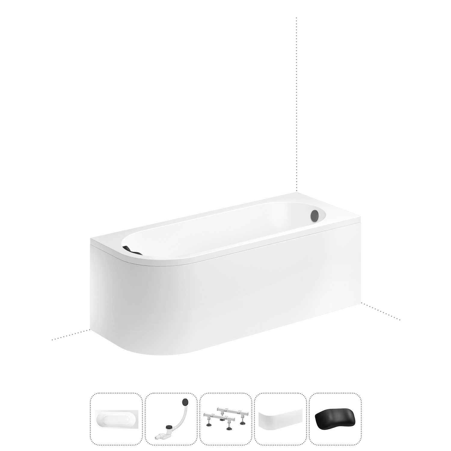 Изображение товара Ванна Lavinia boho 202011695 акрил 170x72.5см правая