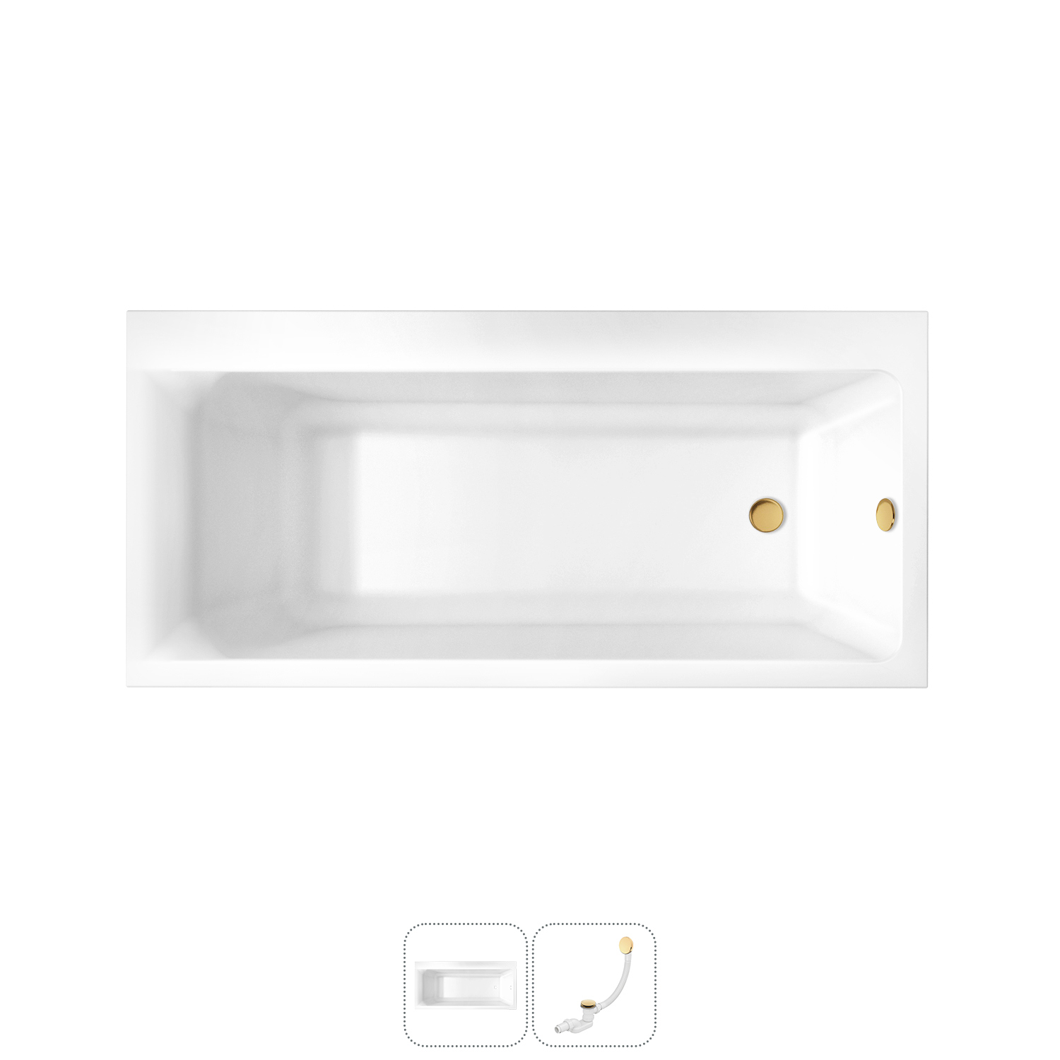 Изображение товара Ванна Lavinia Boho Catani 160x80 см акриловая правый разворот