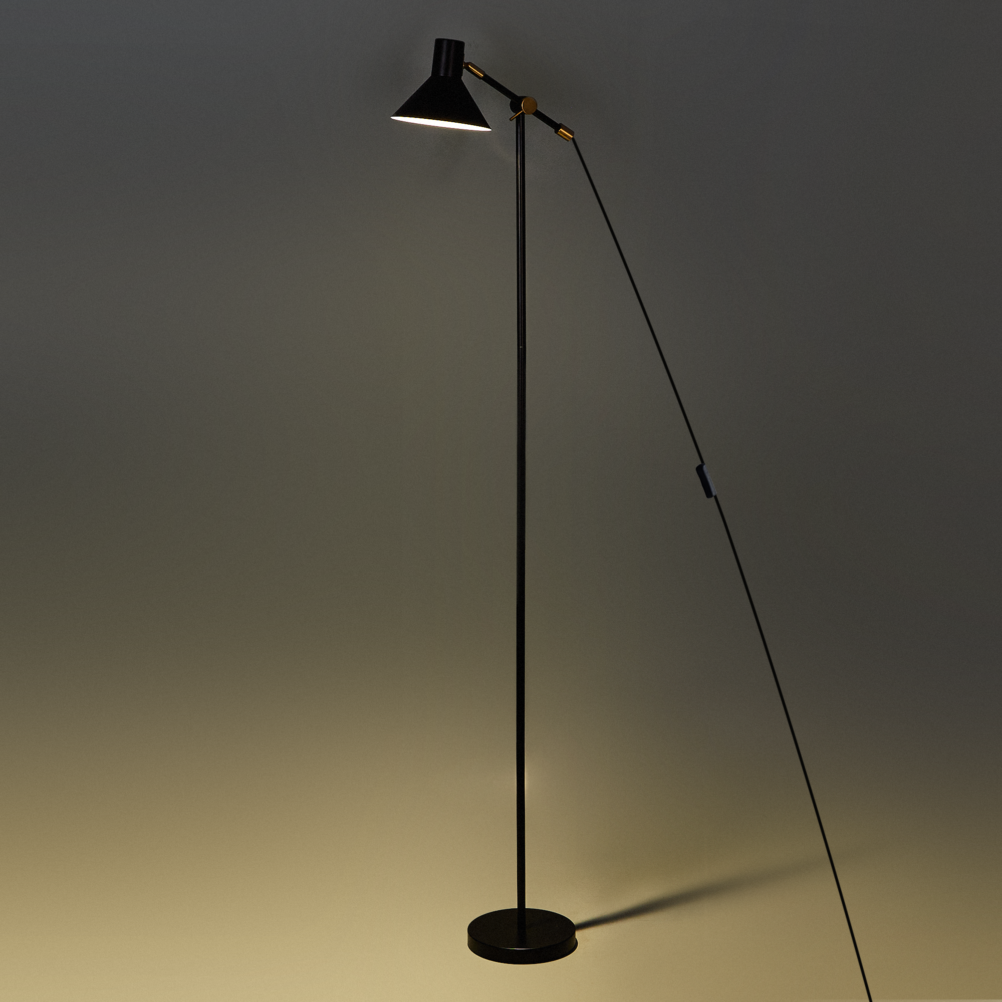 Изображение товара Торшер Camelion KD-434F C02 черный 8 Вт металл