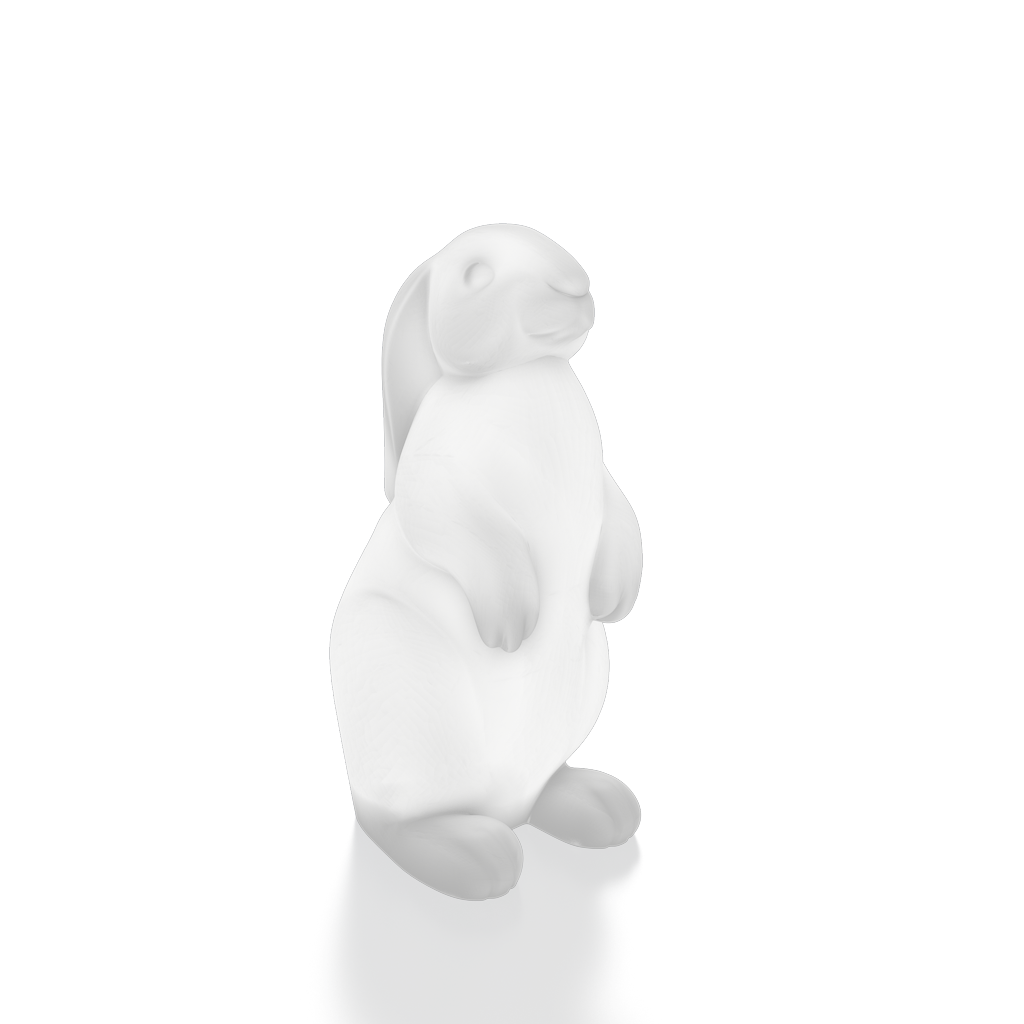 Изображение товара Светящаяся электрическая фигура Заяц универсальная Berkano 1 лампа h 108 см белый