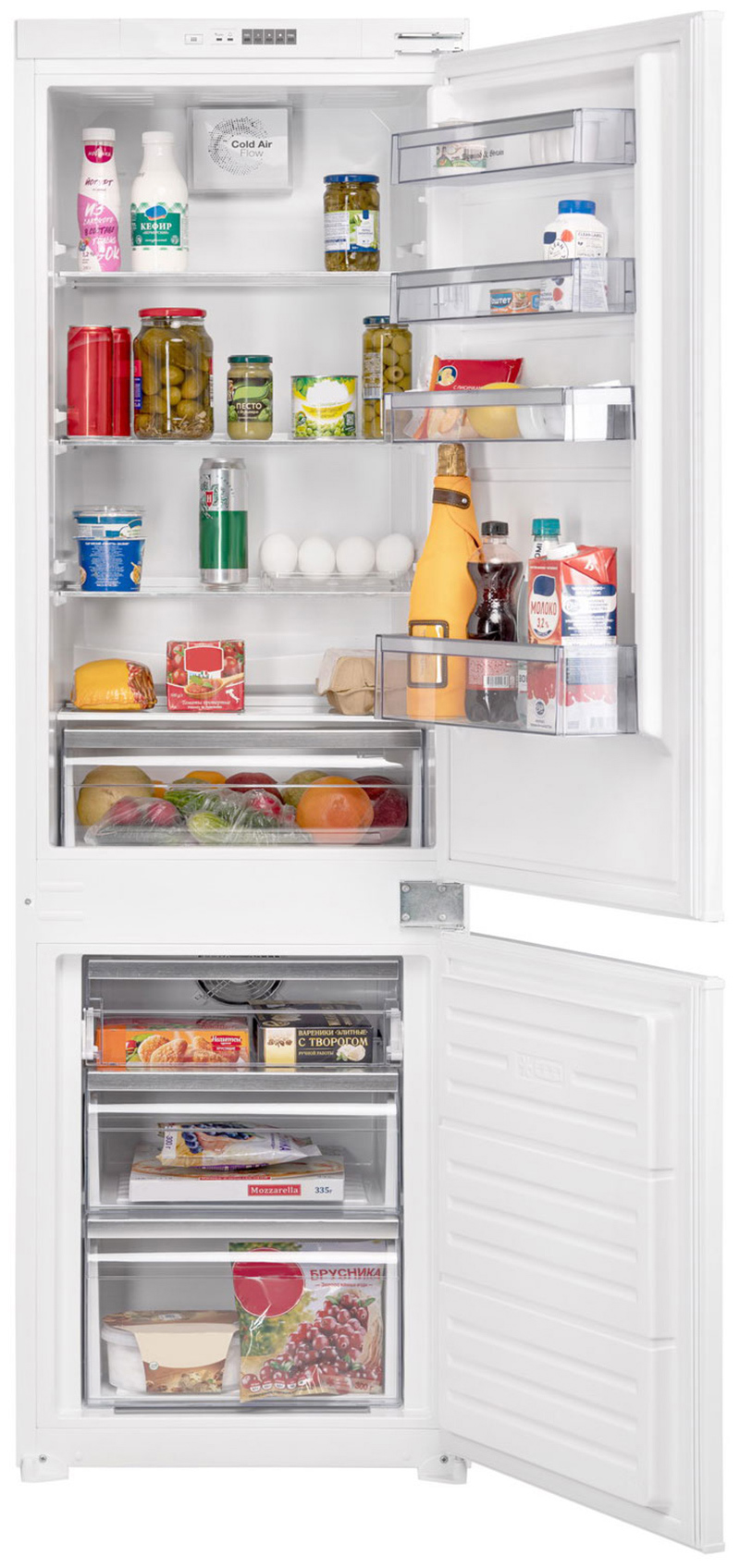 Изображение товара Встраиваемый двухкамерный холодильник Zigmund Shtain BR 08.1781 SX 177x54 см белый