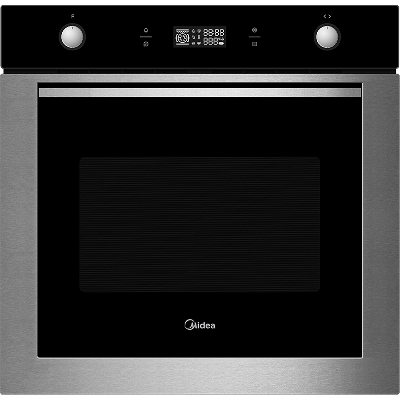 Изображение товара Электрический встраиваемый духовой шкаф Midea MO78100CGBX 59.5x59.5x57.5 см цвет черный, нержавеющая сталь