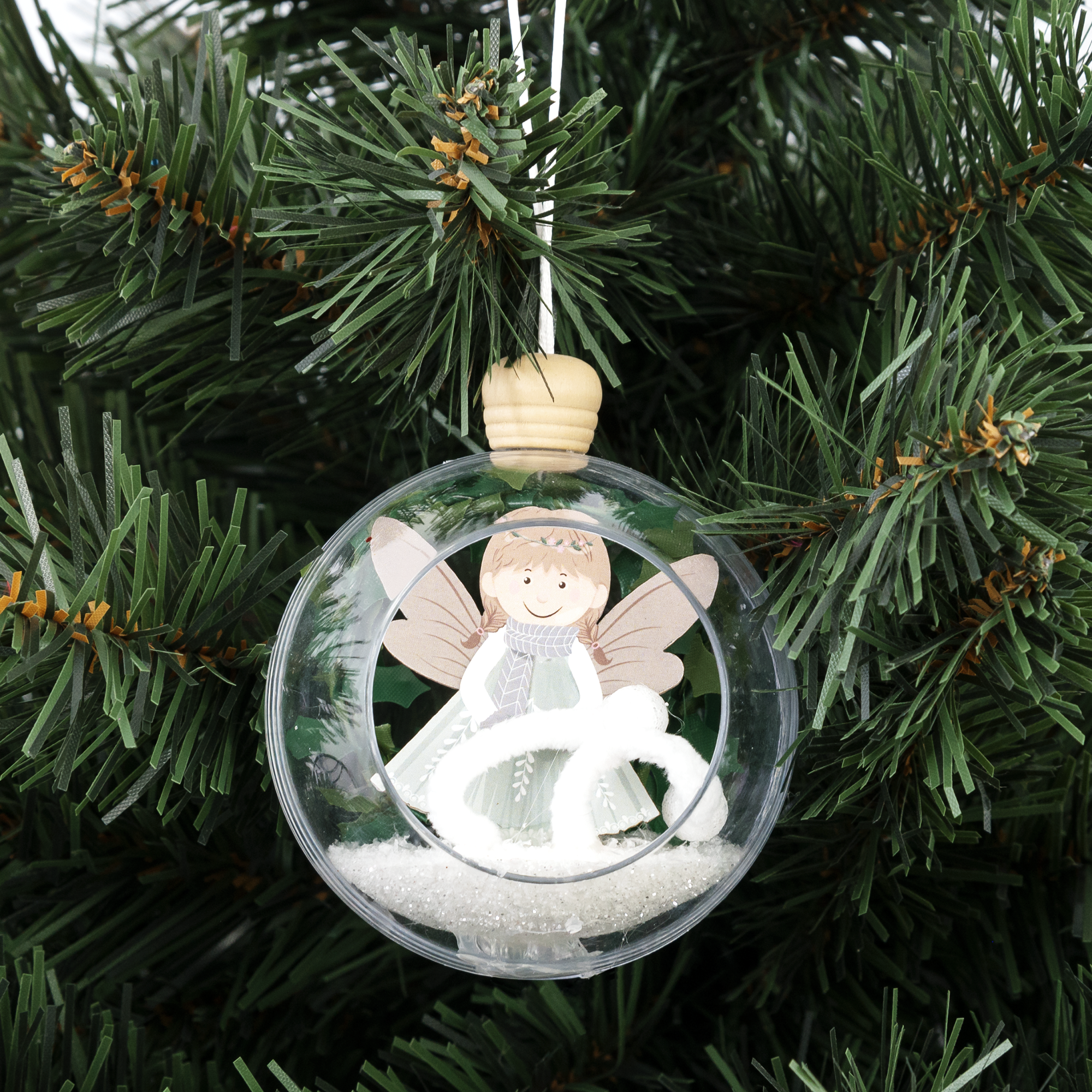 Изображение товара Елочный шар «Ожидание волшебства» ø8 см пластик