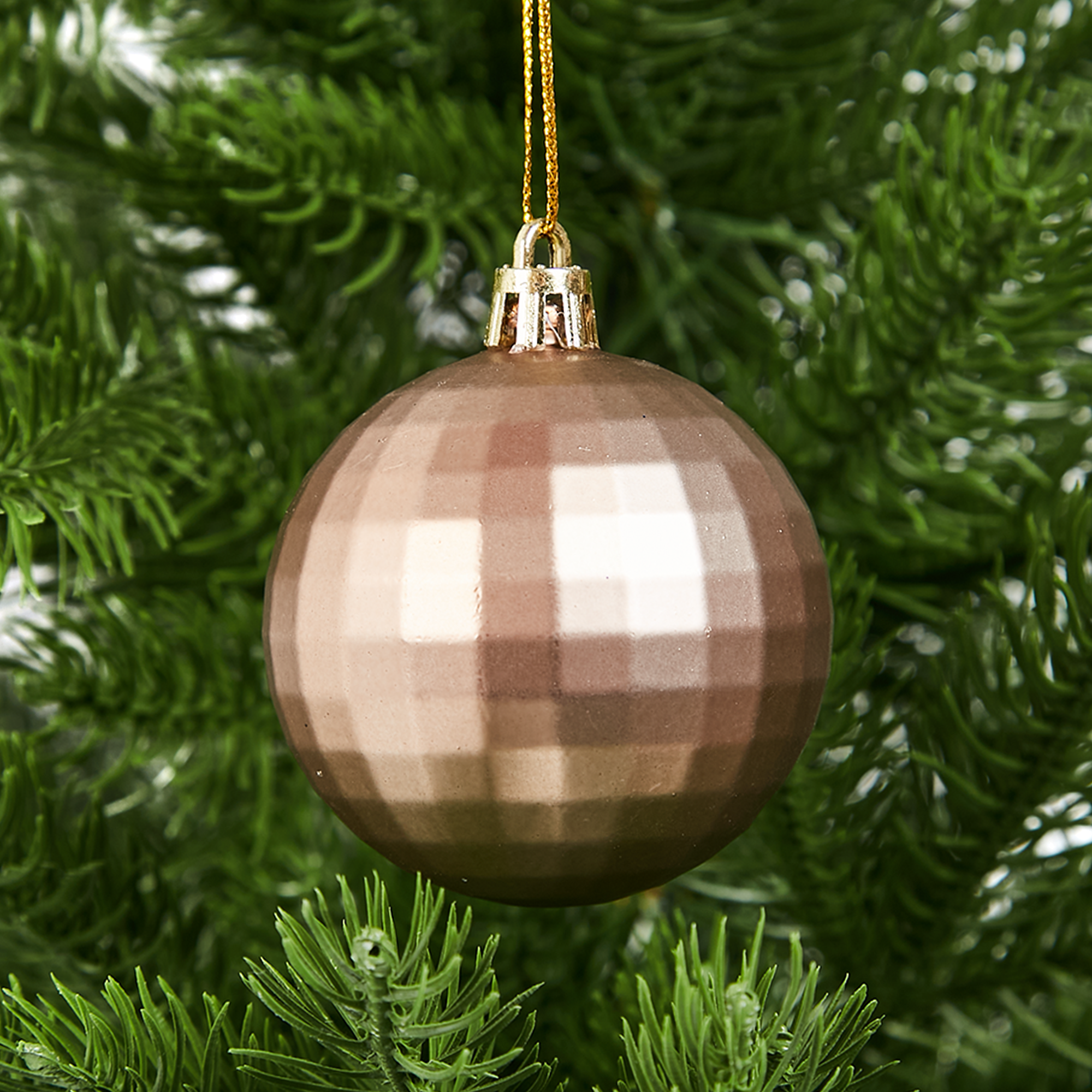 Изображение товара Елочное украшение Шар-диско Christmas ø6 см цвет коричневый