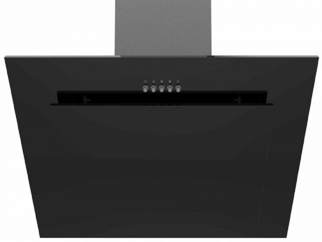 Изображение товара Вытяжка Midea MH60AN300GB черная наклонная 600м³/ч механическое управление