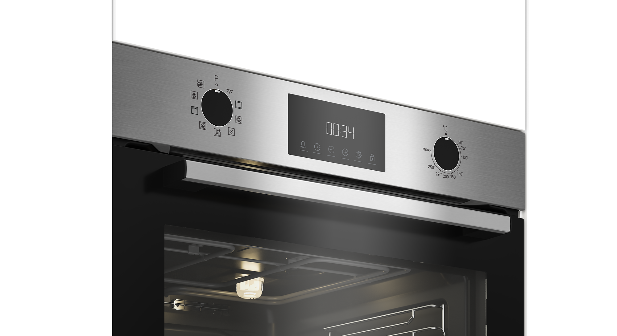Электрический духовой шкаф Indesit IFE 3841 J IX 59.4x59.5 см конвекция цвет нержавеющая сталь - 1