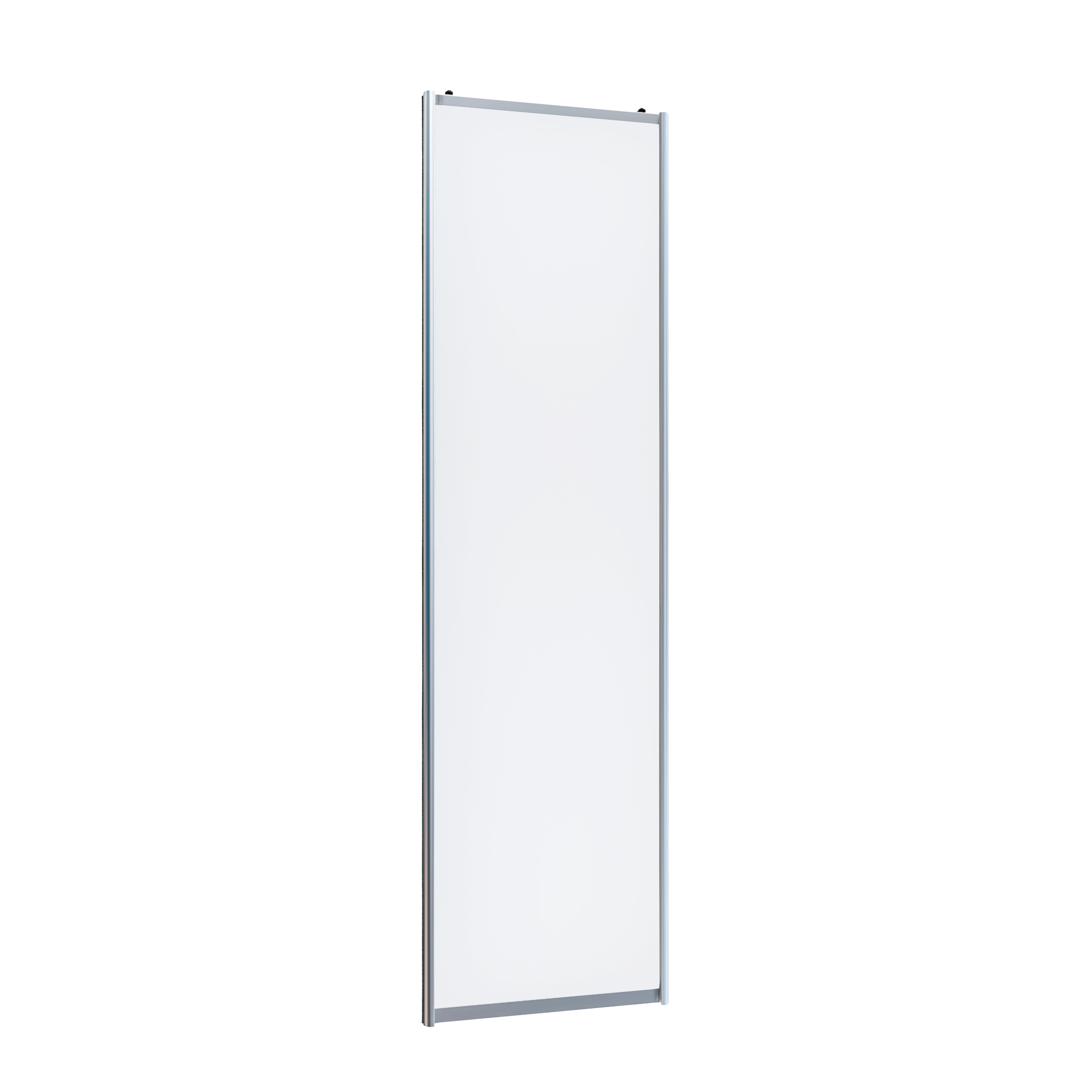 Изображение товара Дверь для шкафа-купе 225.5x70.4 см ЛДСП с алюминиевым профилем хром/белый