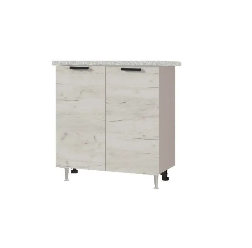 Изображение товара Напольный шкаф РИО 60x82x42.80 см фасад белый дуб ЛДСП каркас белый ЛДСП Миф