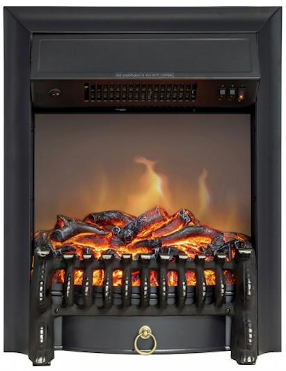 Изображение товара Электрический очаг Royal Flame Aspen Black 1.5 кВт с эффектом пламени и пультом ДУ