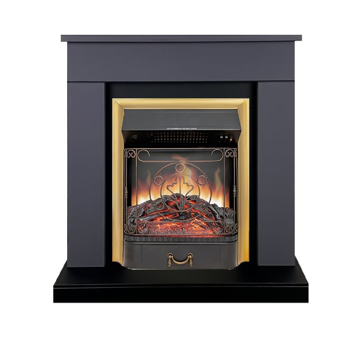 Изображение товара Электрический каминокомплект Royal Flame Bergen STD SFT 1.5 кВт серый графит