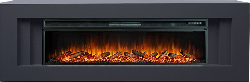 Изображение товара Каминокомплект Royal Flame Line под V60 Vision 60 LOG LED 1.5 кВт современная электрическая каминна