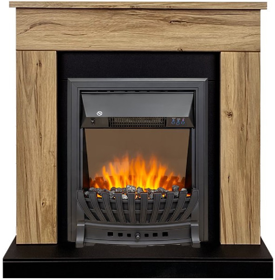 Изображение товара Каминокомплект Royal Flame Bergen STD SFT Aspen Black 1.5 кВт современный электронный очаг