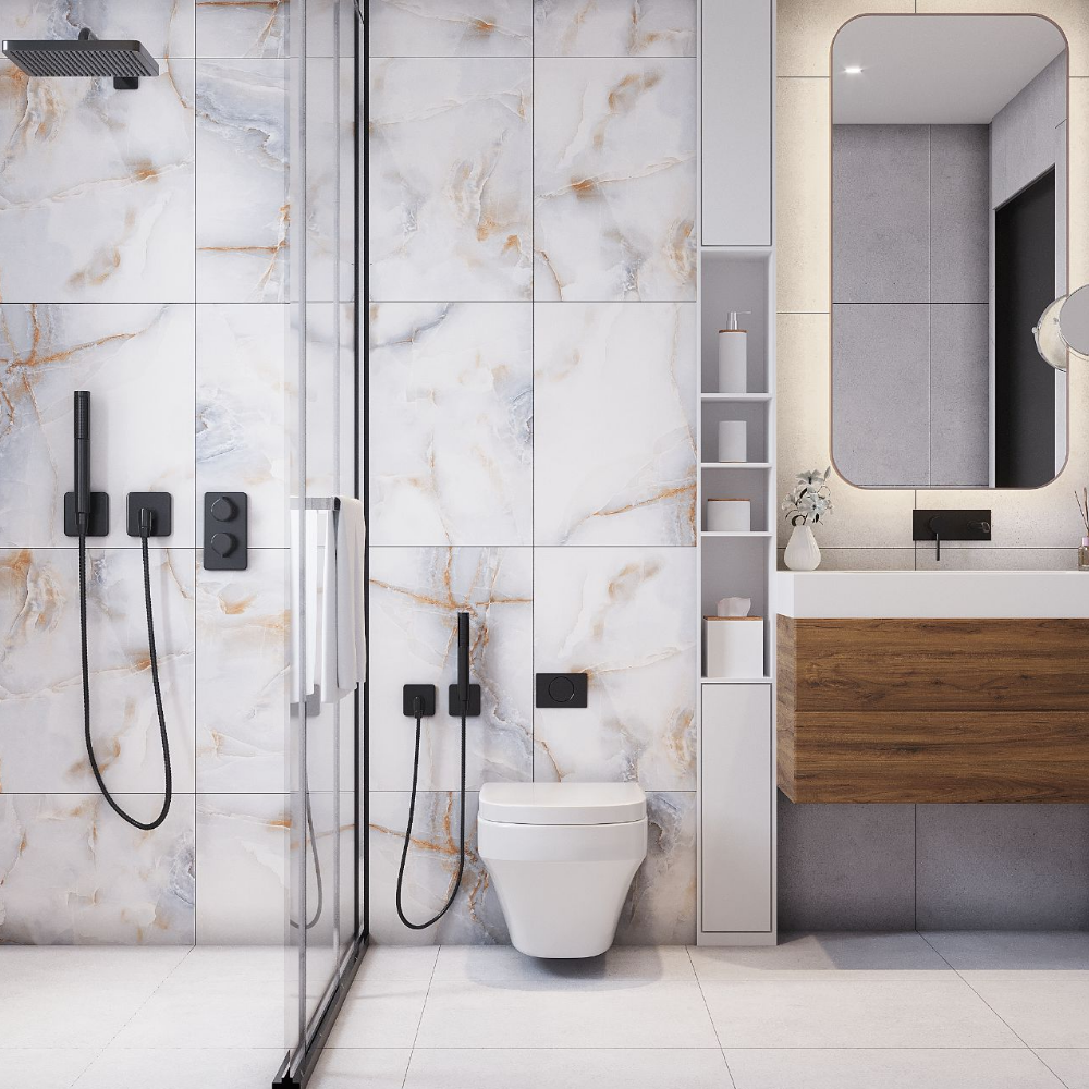 Изображение товара Керамогранит Sanamero Deli 91008 60x60см цвет бежево-серый