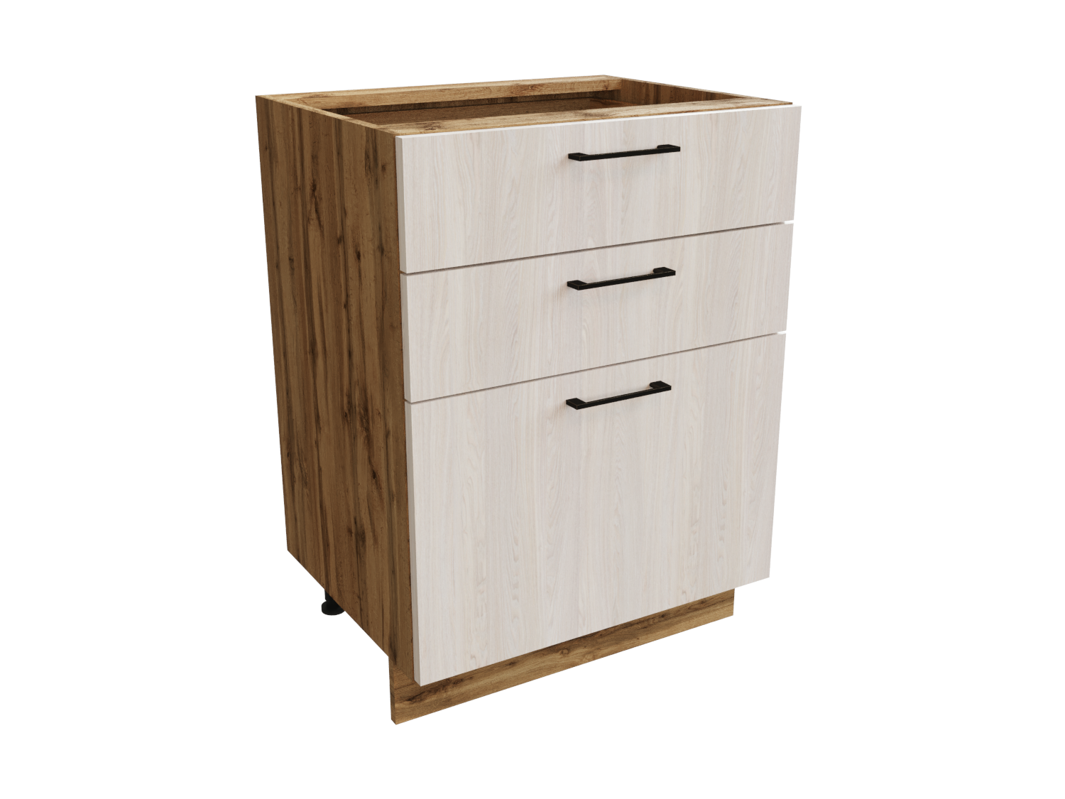 Изображение товара Напольный шкаф 60x81.6x47.8 см с 3 ящиками серии Хелмер от Сурская Мебель