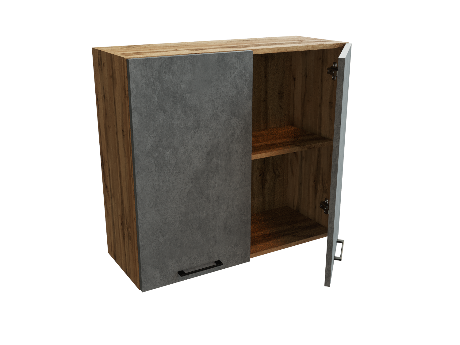 Изображение товара Навесной шкаф Хелмер 80x71,6x31,8 см серый дуб ЛДСП