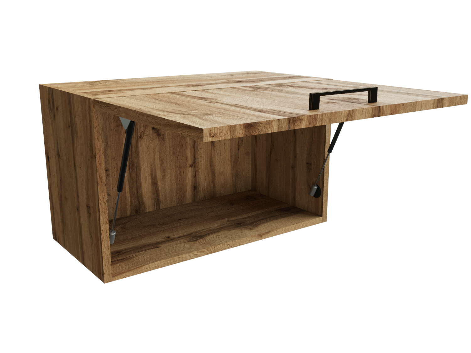 Изображение товара Навесной шкаф Хелмер 60x35.8x31.8 см дуб вотан ЛДСП Сурская Мебель