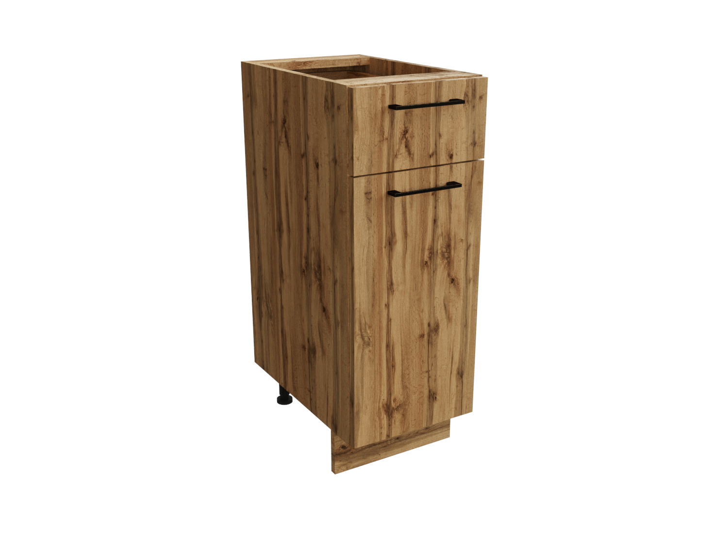 Изображение товара Напольный шкаф Хелмер из ЛДСП с ящиком и дверцами 81.6x30x47.8 см дуб вотан