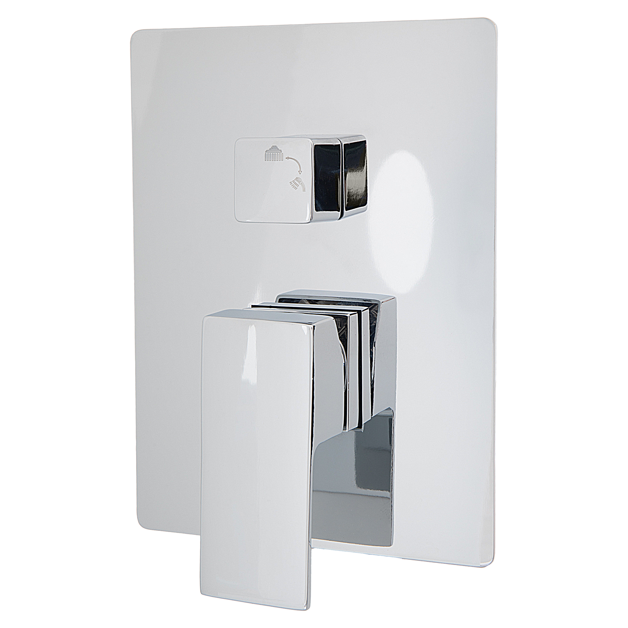 Изображение товара Душевая система Vidage Чараур скрытого монтажа квадрат цвет хром