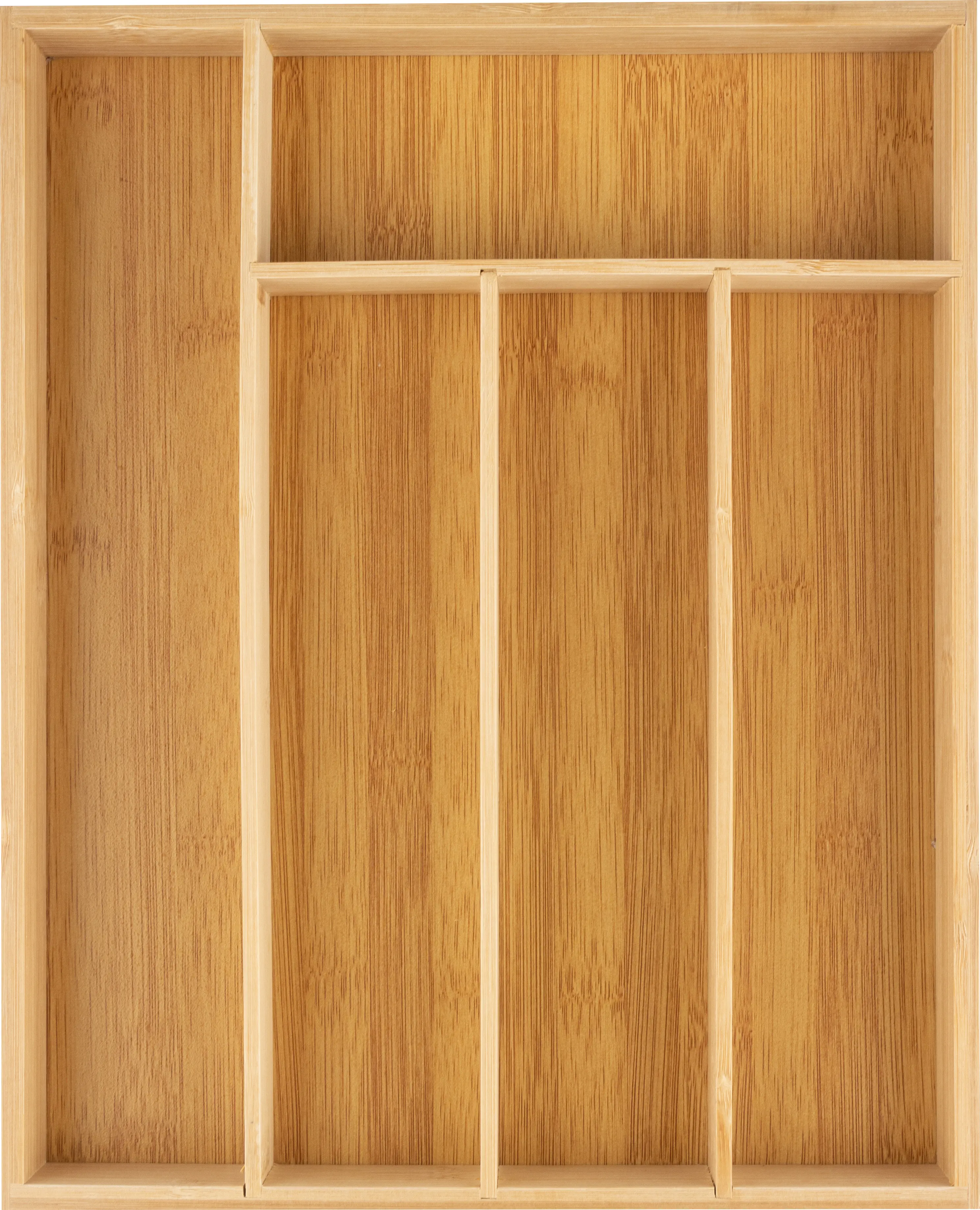 Лоток для столовых приборов Mallony 37x30x4.5 см бамбук цвет коричневый - 1