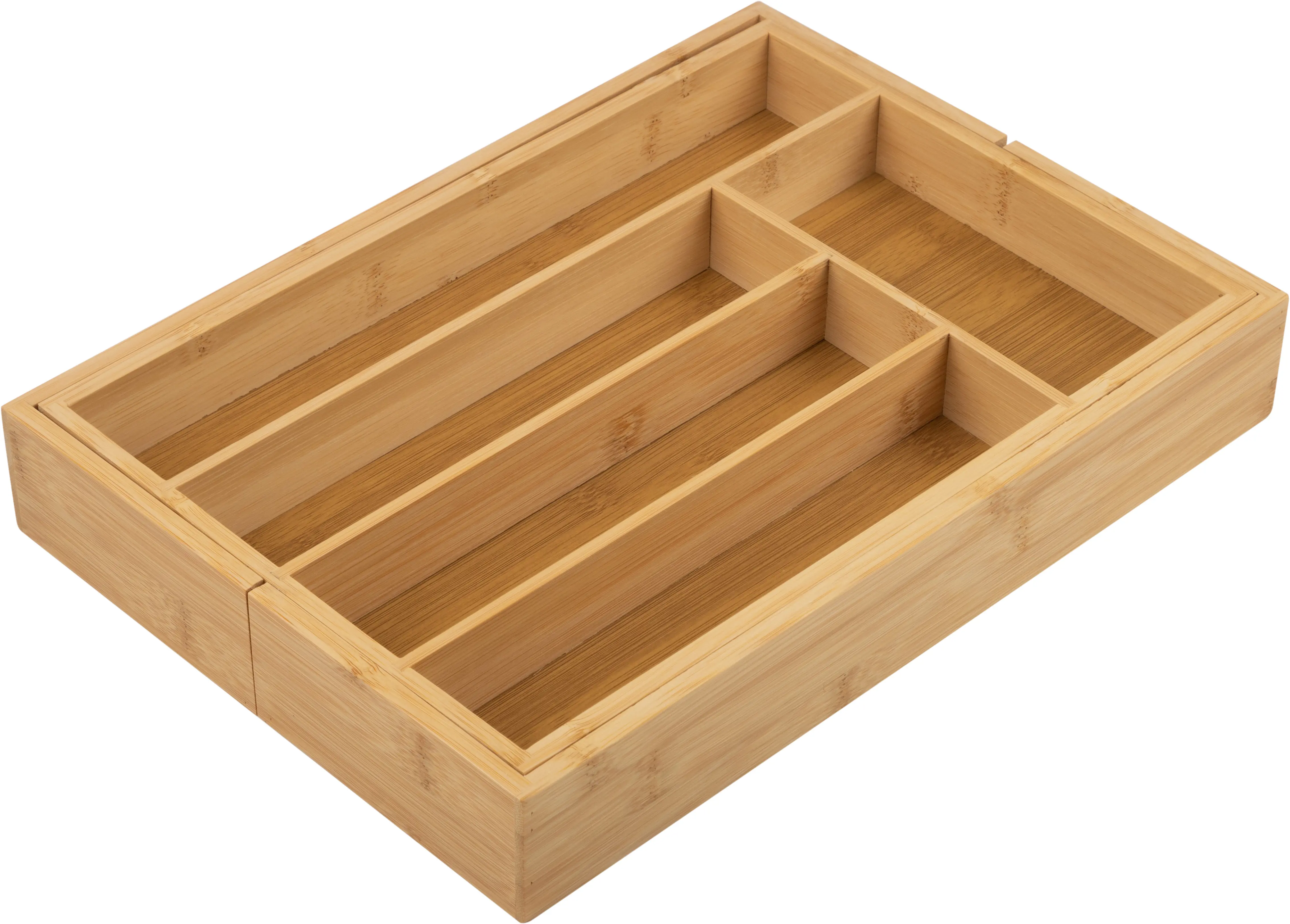 Лоток для столовых приборов Mallony 36x26x5.5 см бамбук цвет коричневый - 1