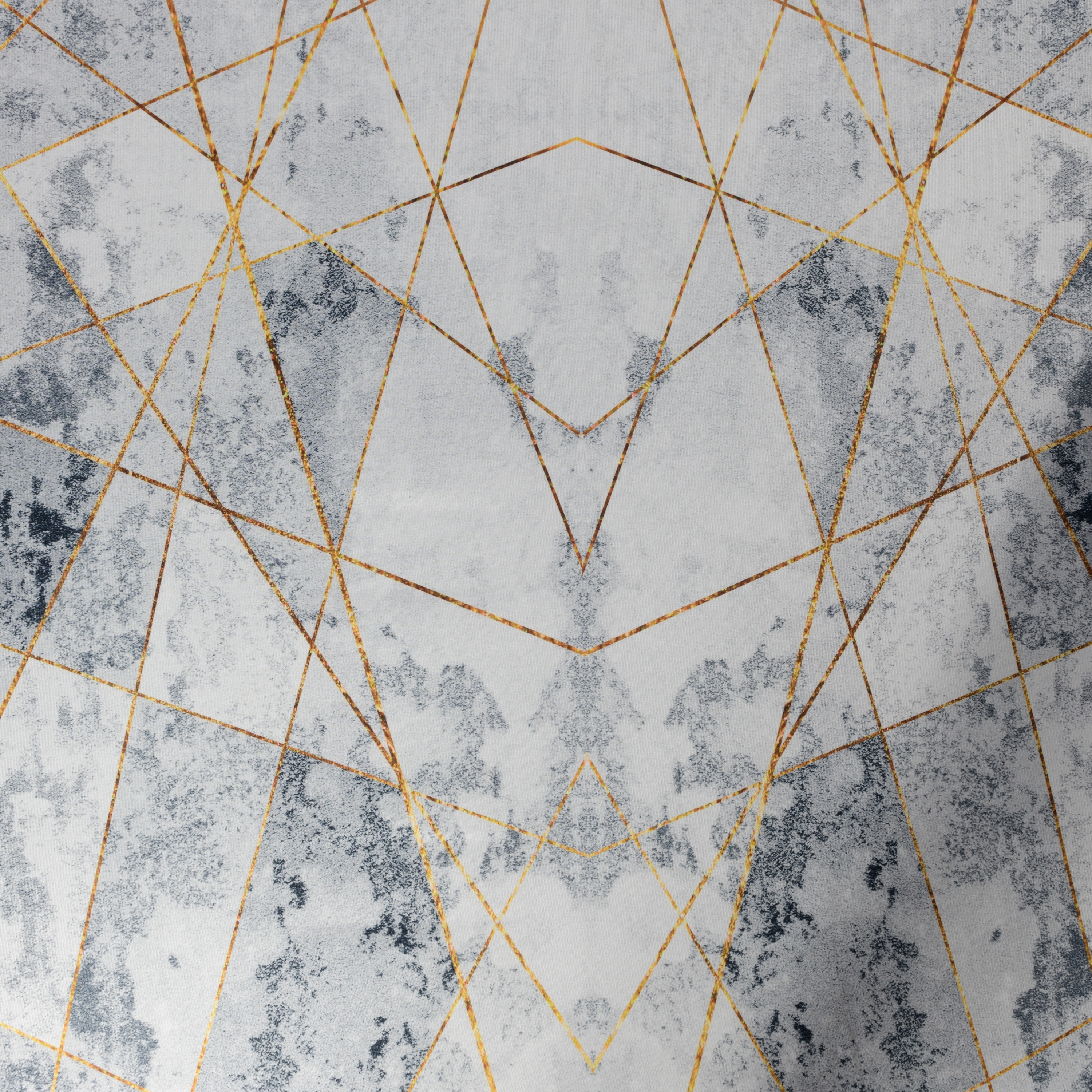 Изображение товара Ковровая дорожка Геометрия 1 м серозолотая HOMEMAT