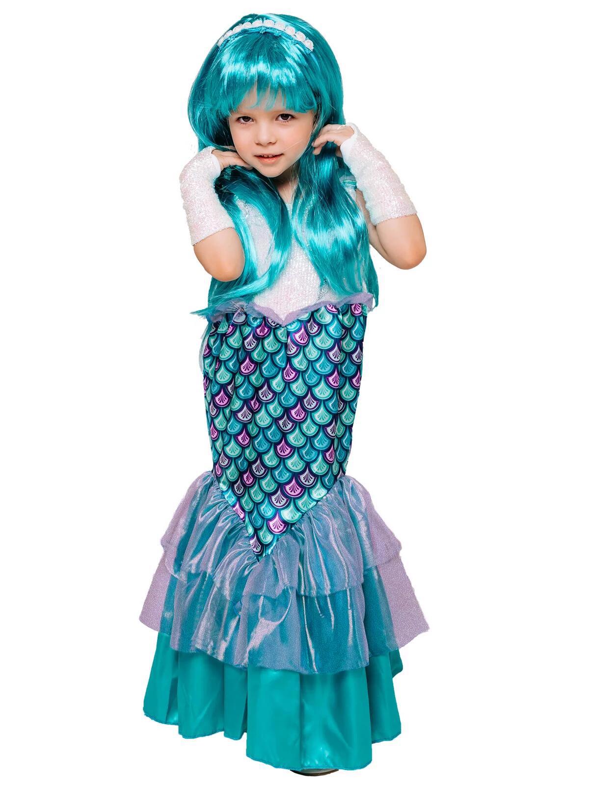 Изображение товара Детский костюм Пуговка Русалка р. 122 см