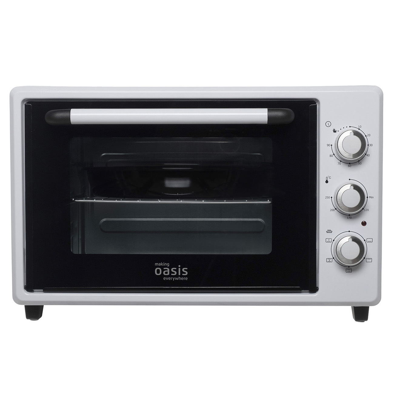Изображение товара Электропечь 1800 Вт Making oasis everywhere M-50CW белая компактная духовка