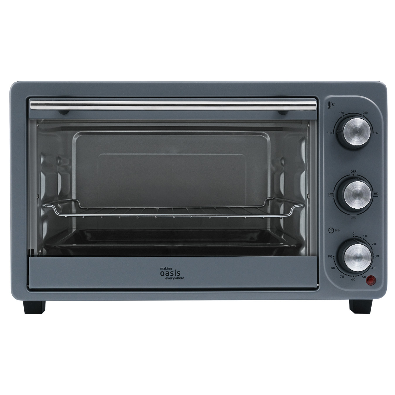 Изображение товара Электропечь 1500 Вт Making Oasis everywhere M-S30G 30 л серый компактная духовка