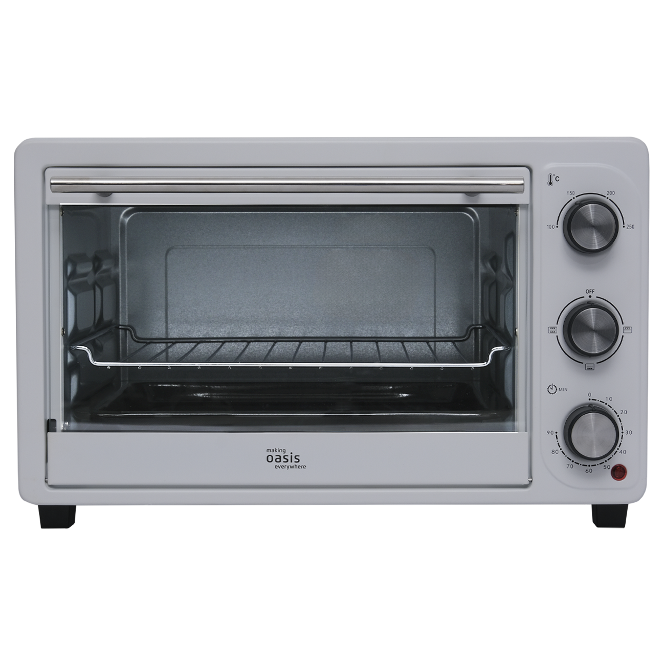 Изображение товара Электропечь 1500 Вт зОбъемом 30 л Making oasis everywhere M-S30W белая компактная духовка