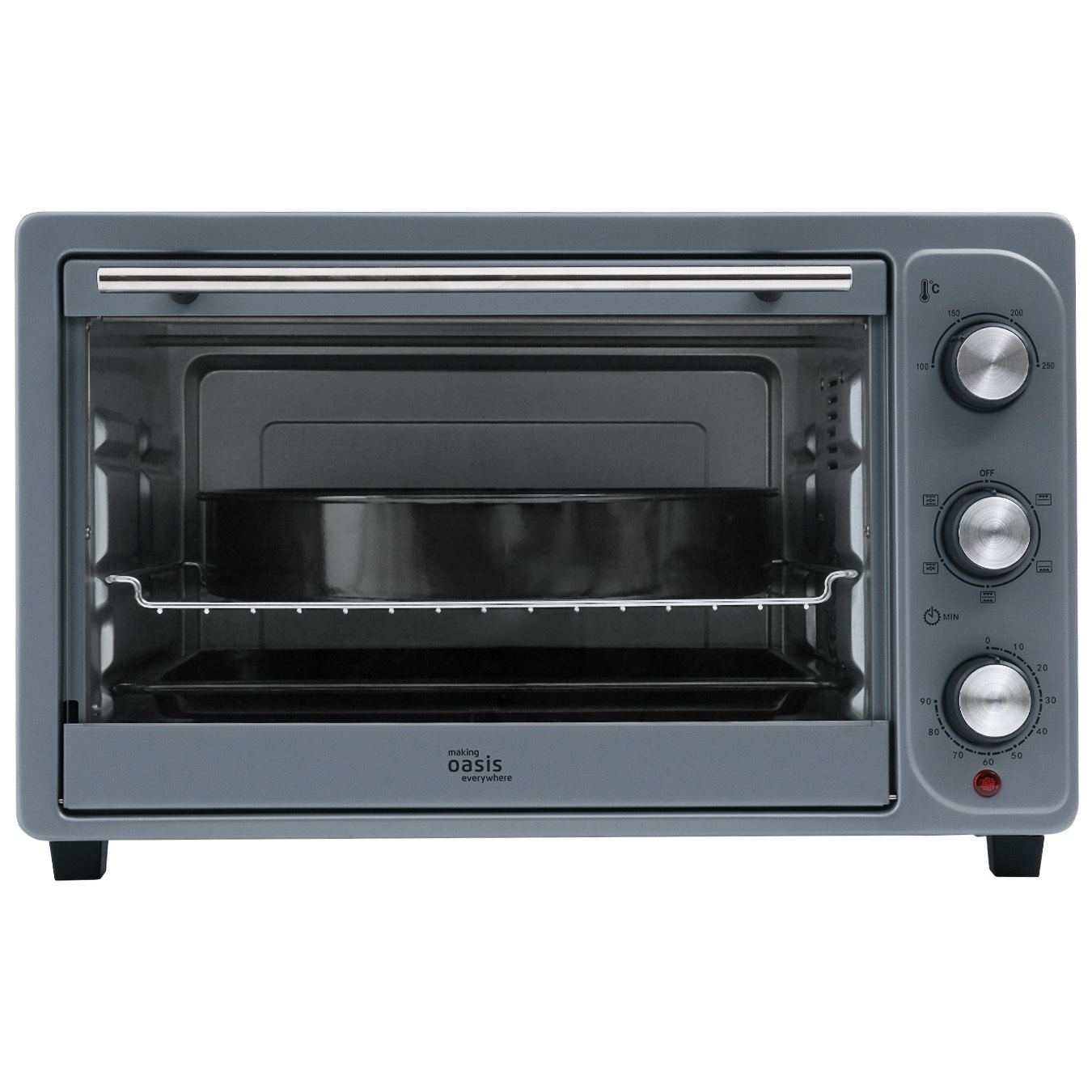 Изображение товара Электропечь 1500 Вт Making oasis everywhere M-S38CI 51.3x32.5x40.3 см цвет серый