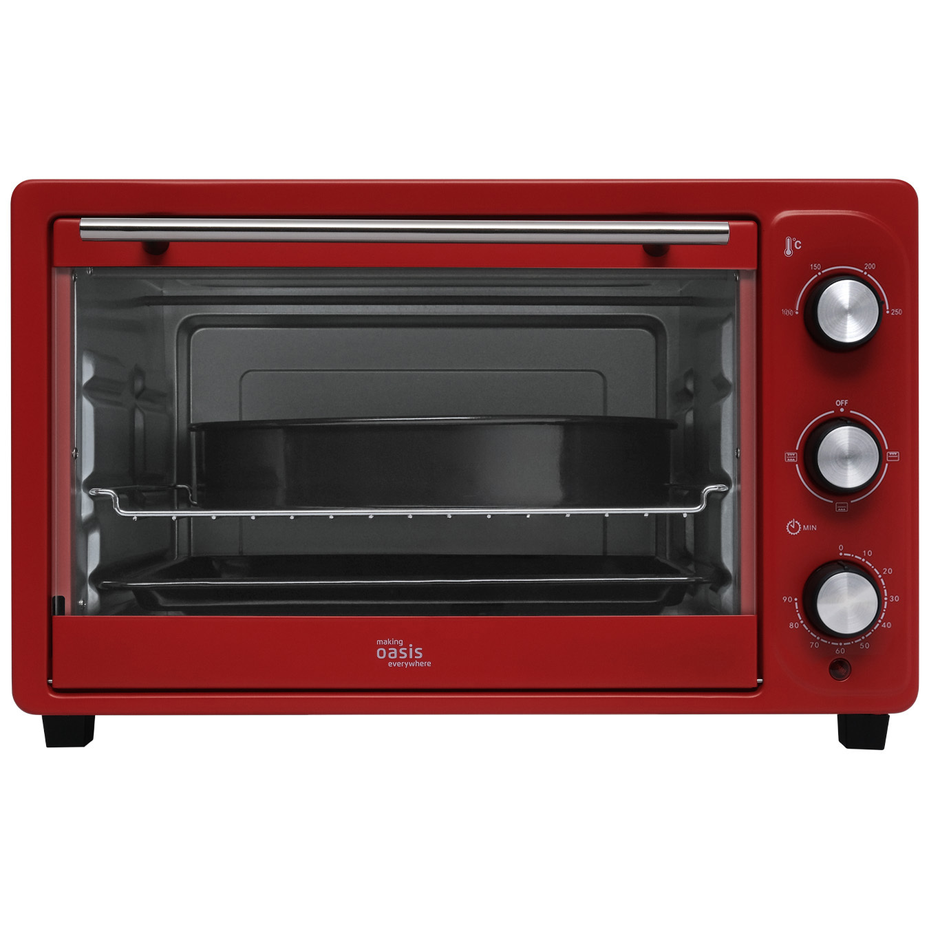 Изображение товара Электропечь 1500 Вт Making Oasis everywhere M-S38R 38 литров Красный